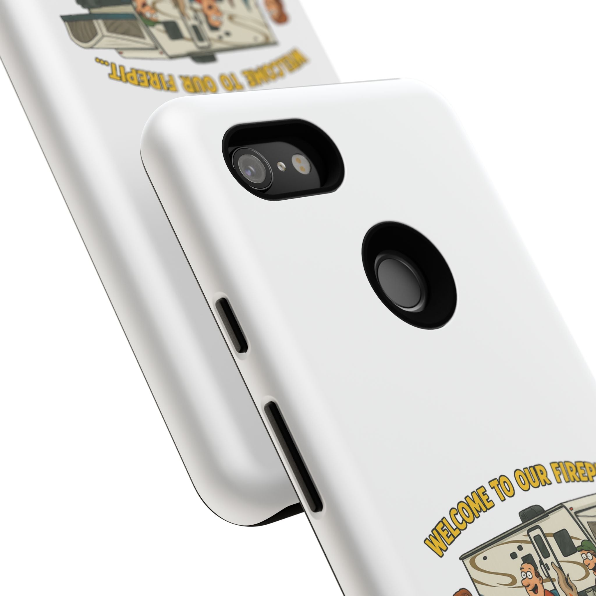 Camping Phone Case - Welcome to Our Firepit - Outdoor Gear, Gift for Campers, Adventure Accessory, Fun Camping Decor