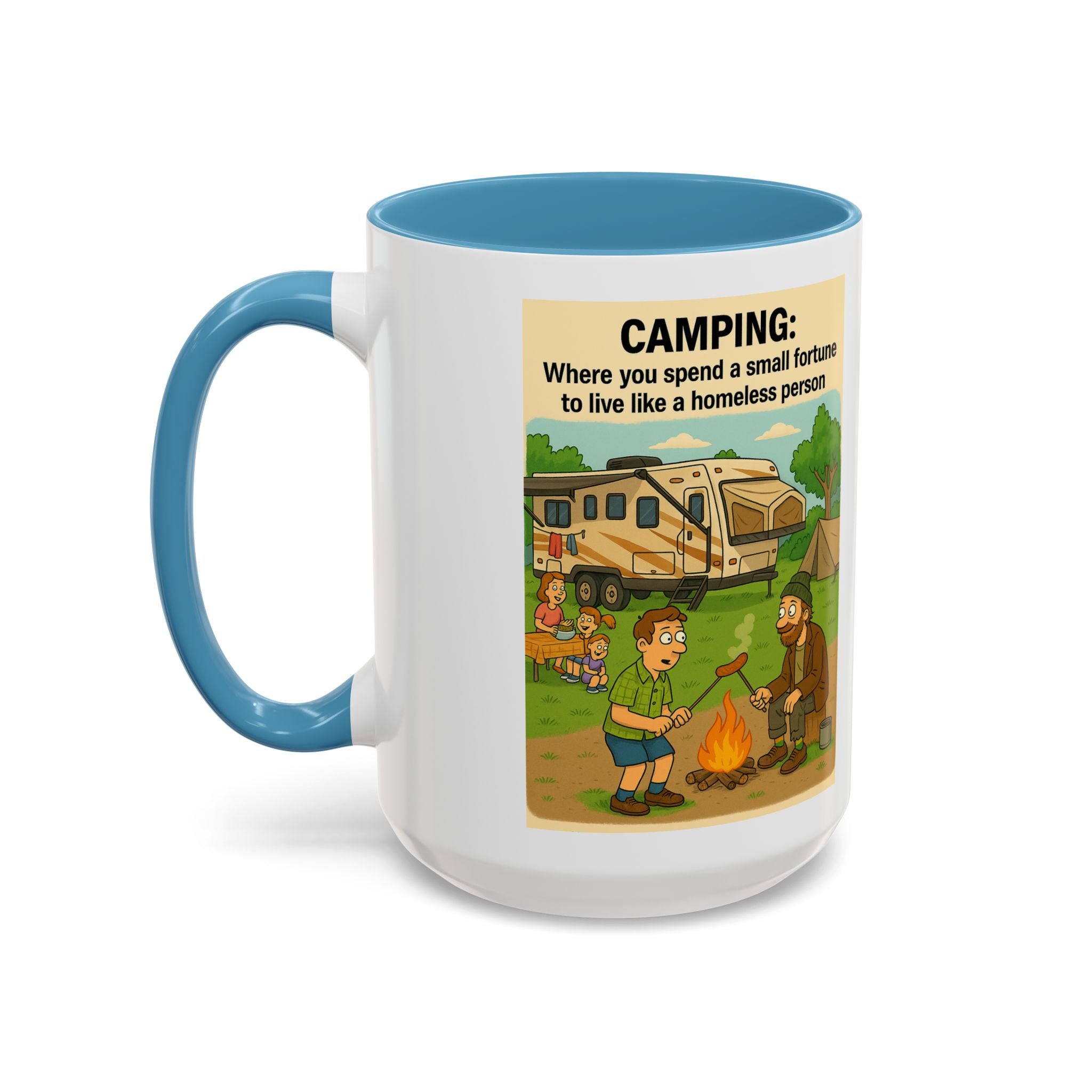 Camping Humor Coffee Mug, Hilarious Campfire Gift, Funny Mug for Outdoors Lovers, Adventure Lover's Coffee Cup, Unique Camping Present