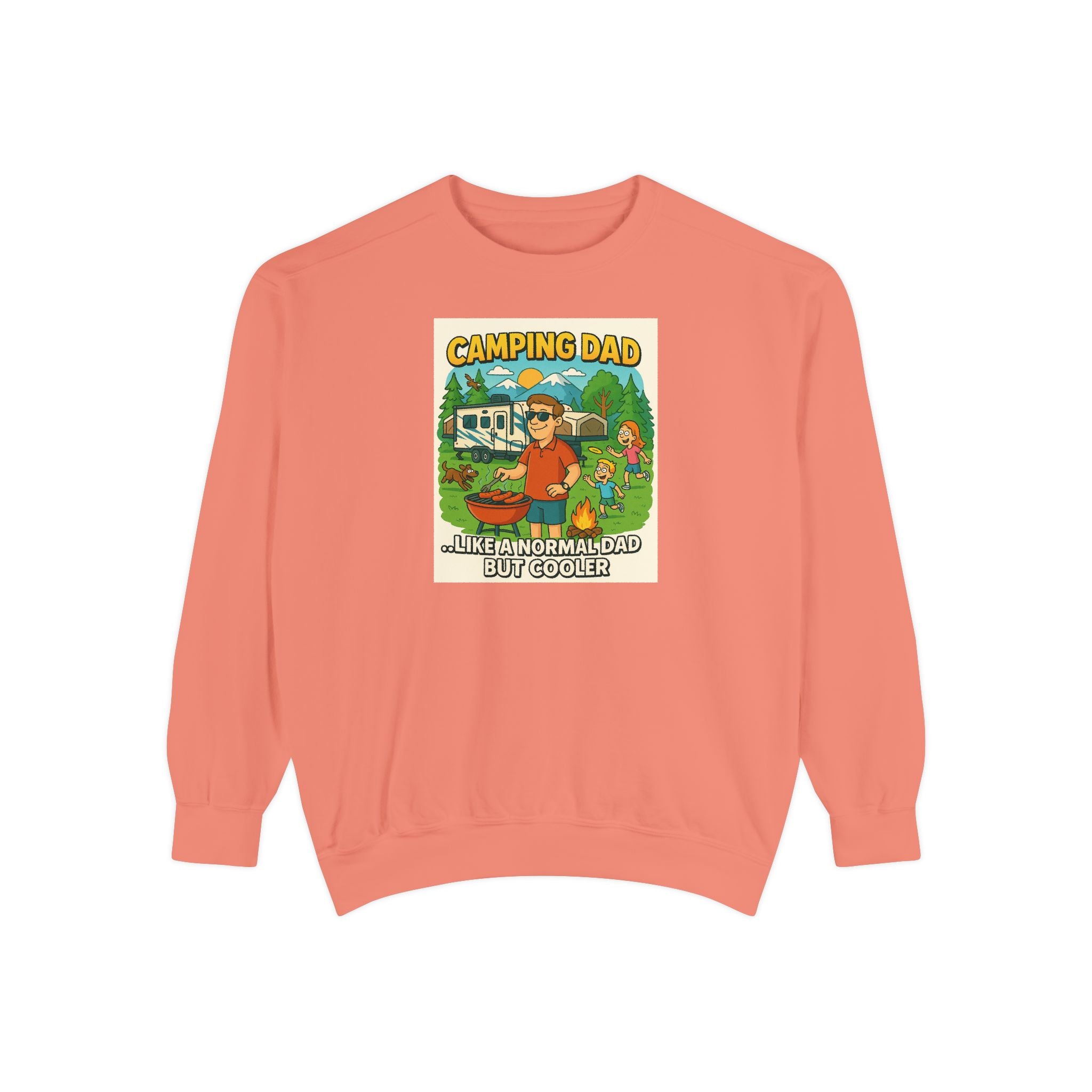 Camping Dad Unisex Garment-Dyed Sweatshirt