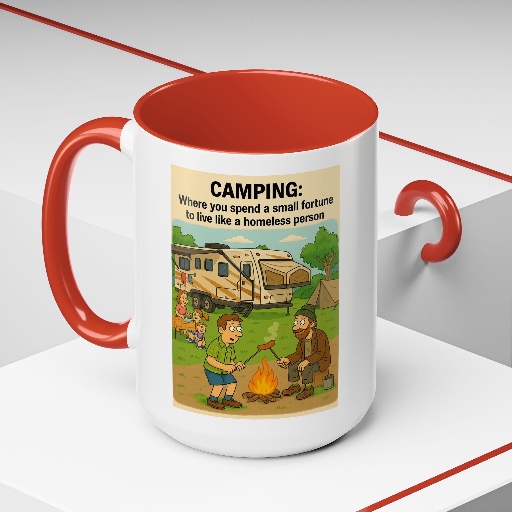 Camping Humor Coffee Mug, Hilarious Campfire Gift, Funny Mug for Outdoors Lovers, Adventure Lover's Coffee Cup, Unique Camping Present