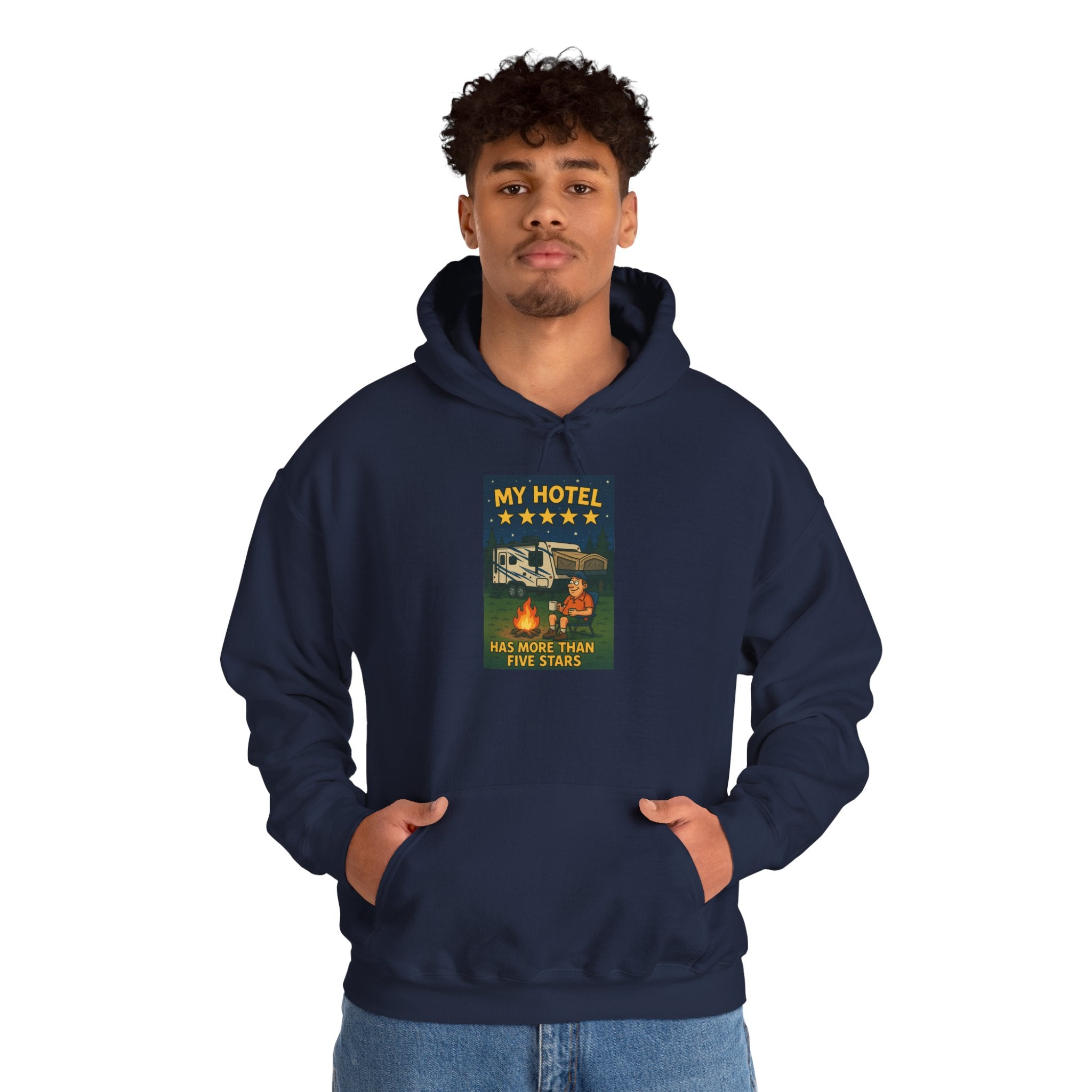 Cozy Camping Hoodie - My Hotel, Outdoor Adventure Apparel, Travel Gift, Nature Lovers Sweatshirt, Camping Gear