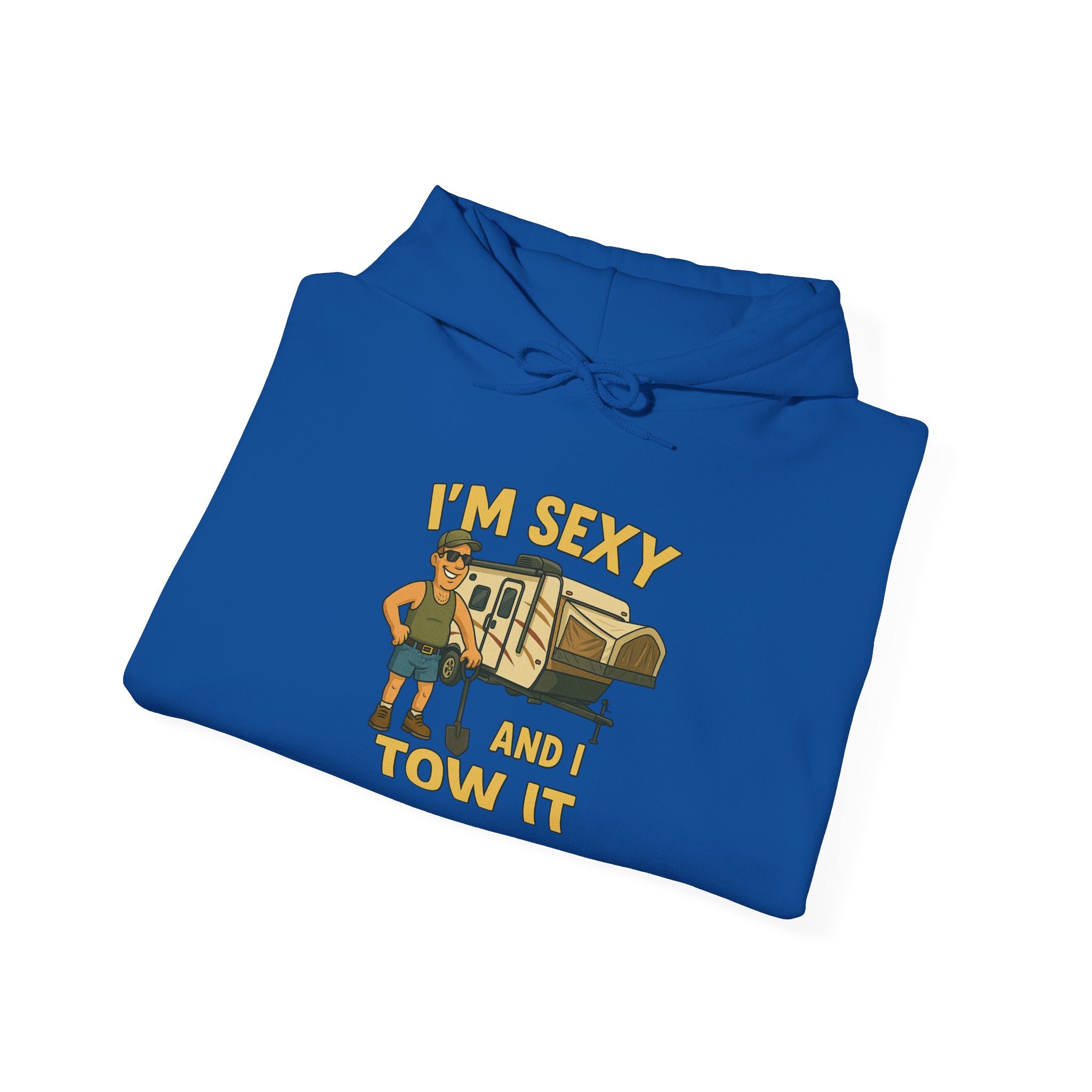 Funny Tow Truck Hoodie, Unisex Heavy Blend Sweatshirt, Gifts for Towing Enthusiasts, Quirky Casual Wear, Humor Apparel, Birthday Gift
