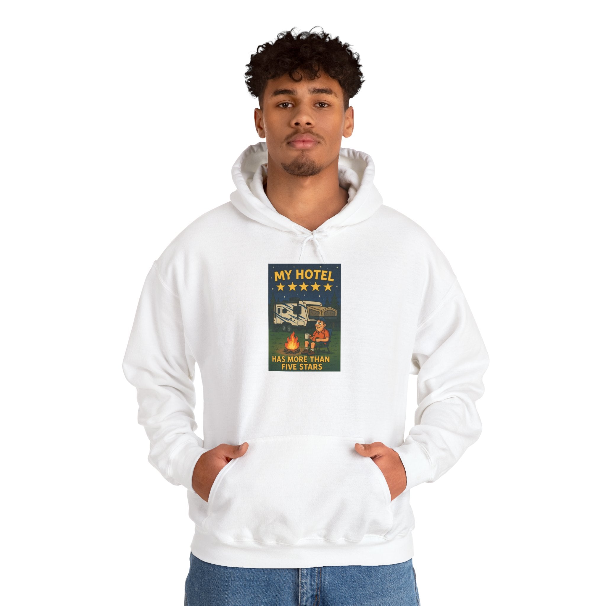 Cozy Camping Hoodie - My Hotel, Outdoor Adventure Apparel, Travel Gift, Nature Lovers Sweatshirt, Camping Gear