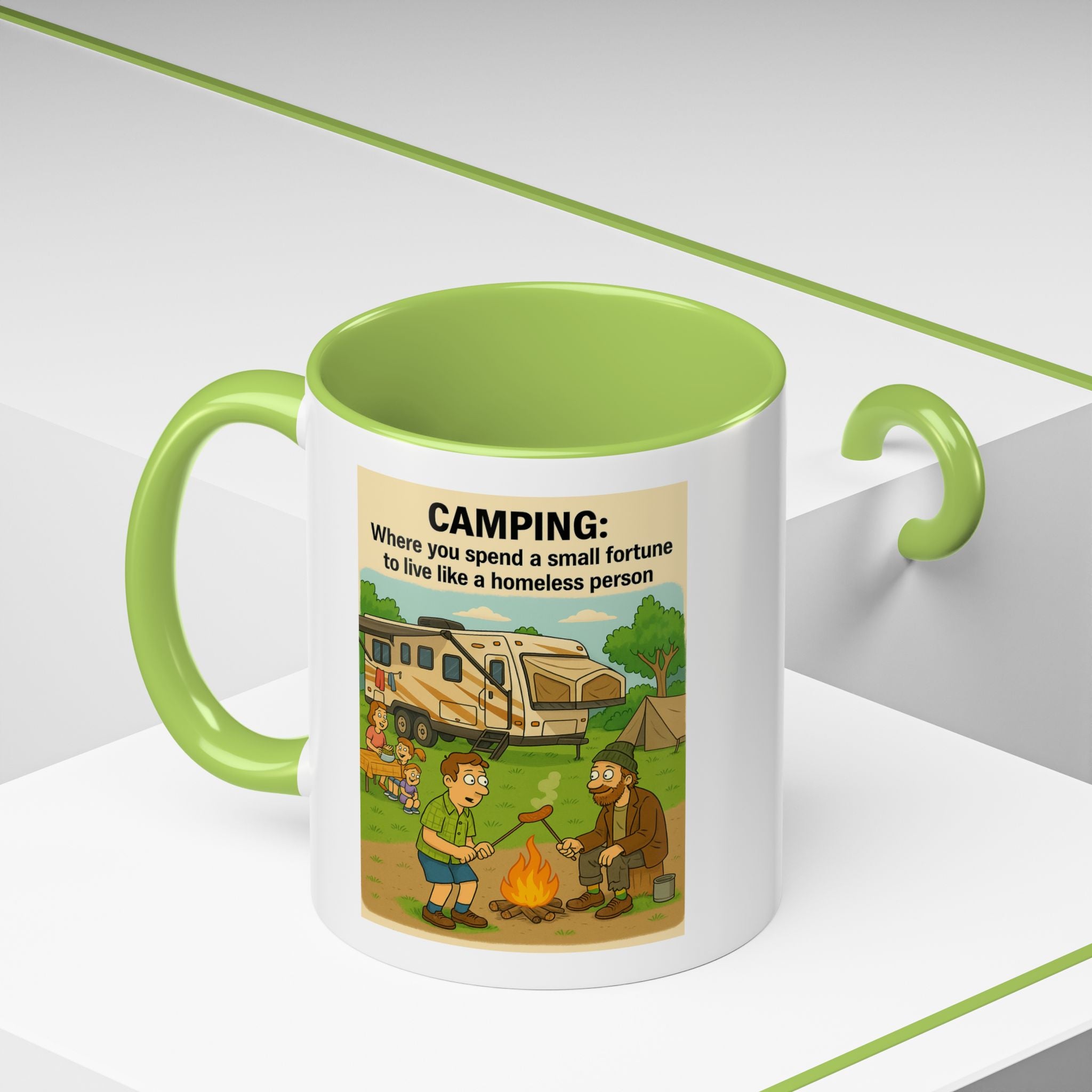 Camping Humor Coffee Mug, Hilarious Campfire Gift, Funny Mug for Outdoors Lovers, Adventure Lover's Coffee Cup, Unique Camping Present