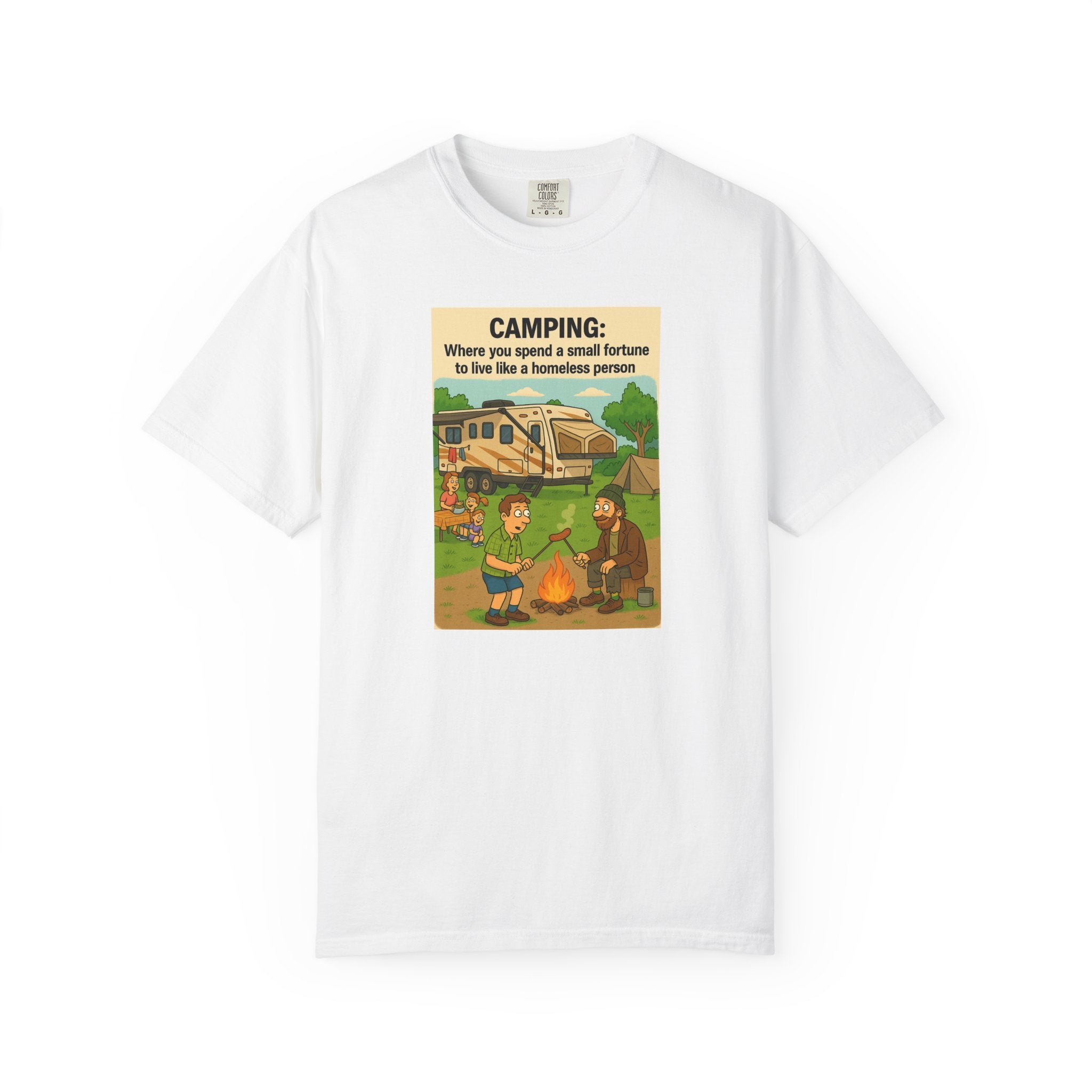 Camping Humor T-Shirt, Unisex Graphic Tee, Adventure Gift, Outdoor Lover Apparel, Funny Camping Shirt