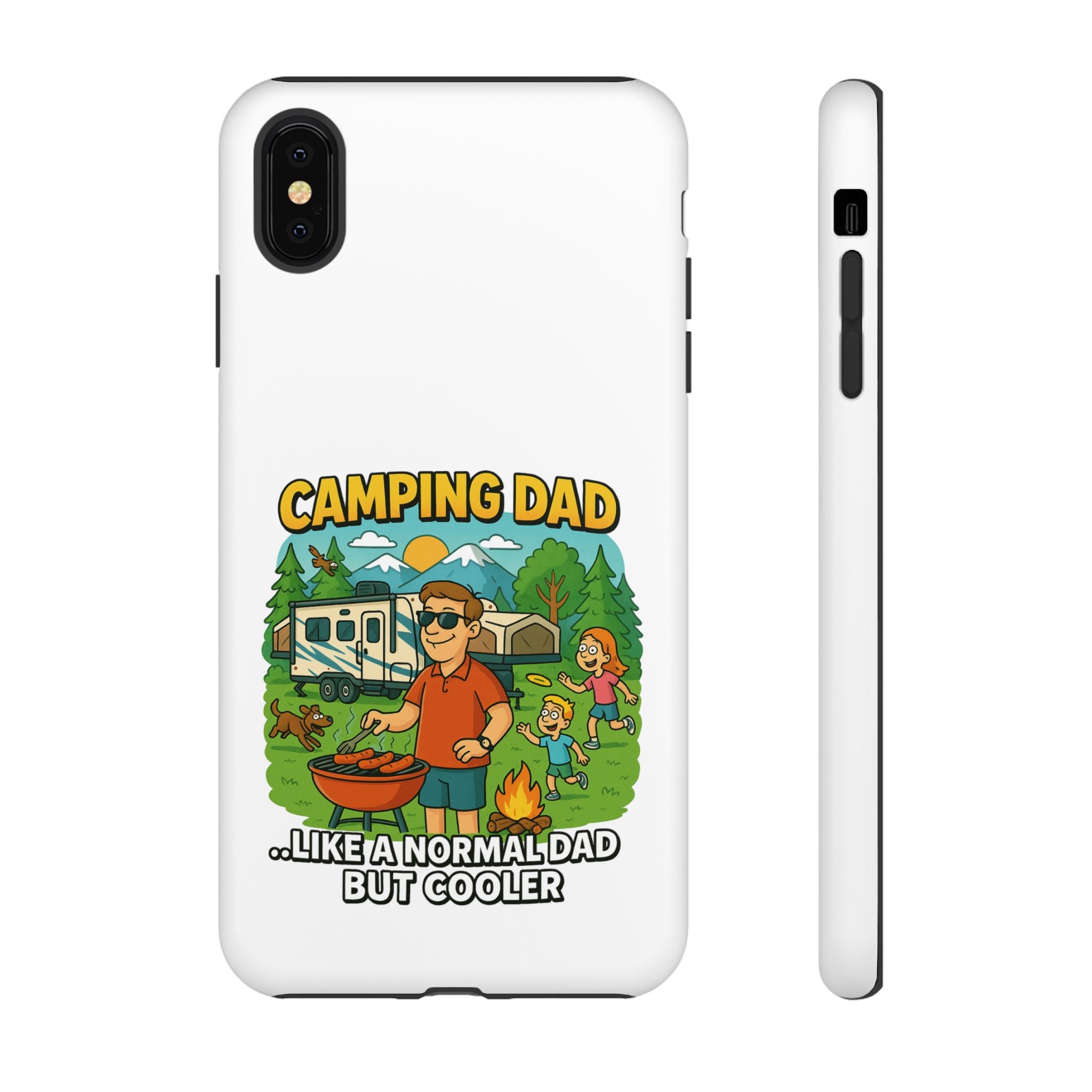 Camping Dad Phone Case - Unique Tough Cover for Outdoor Dads