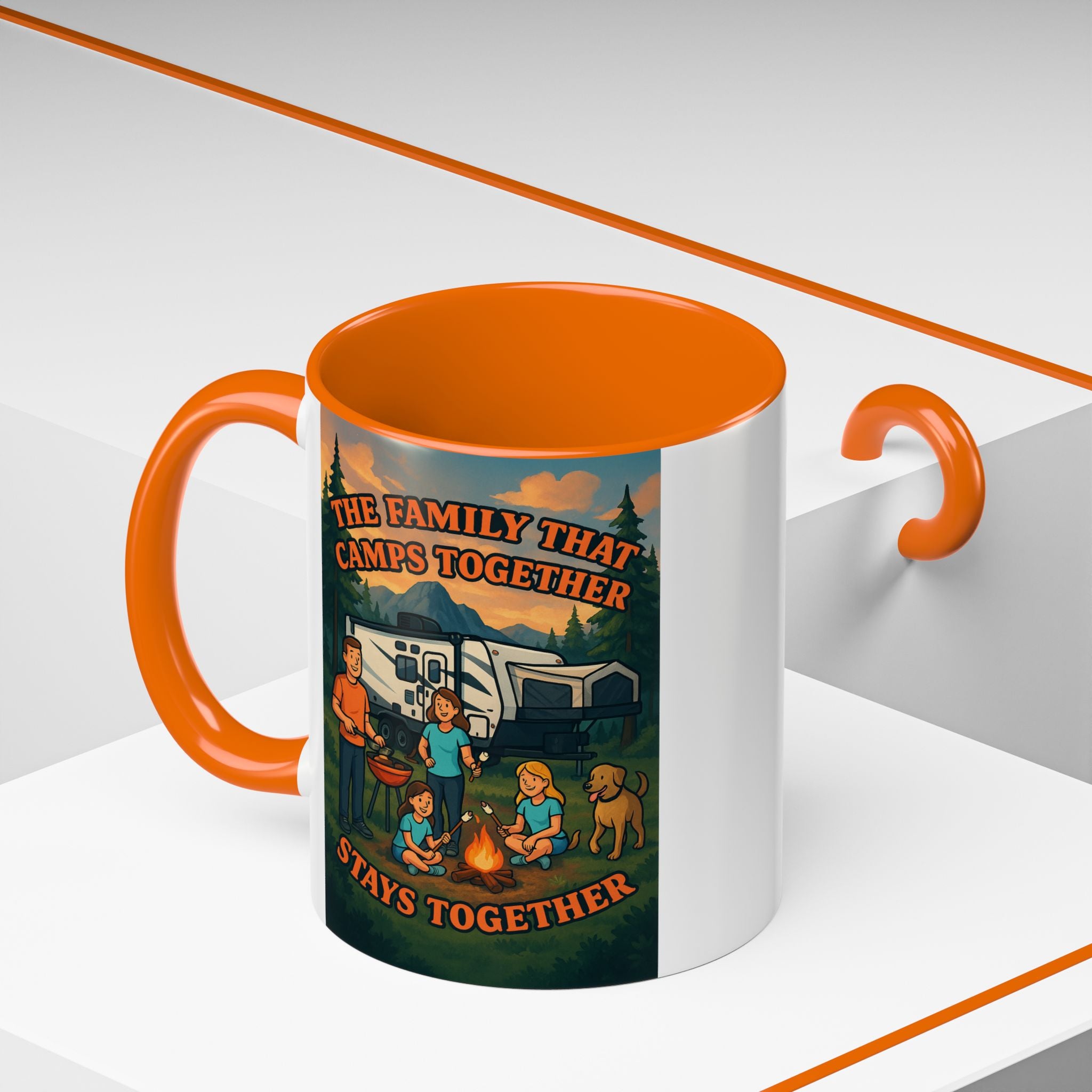 Camping Family Coffee Mug - Adventure, Nature, Family Time, Outdoor Enthusiasts, Gift for Campers