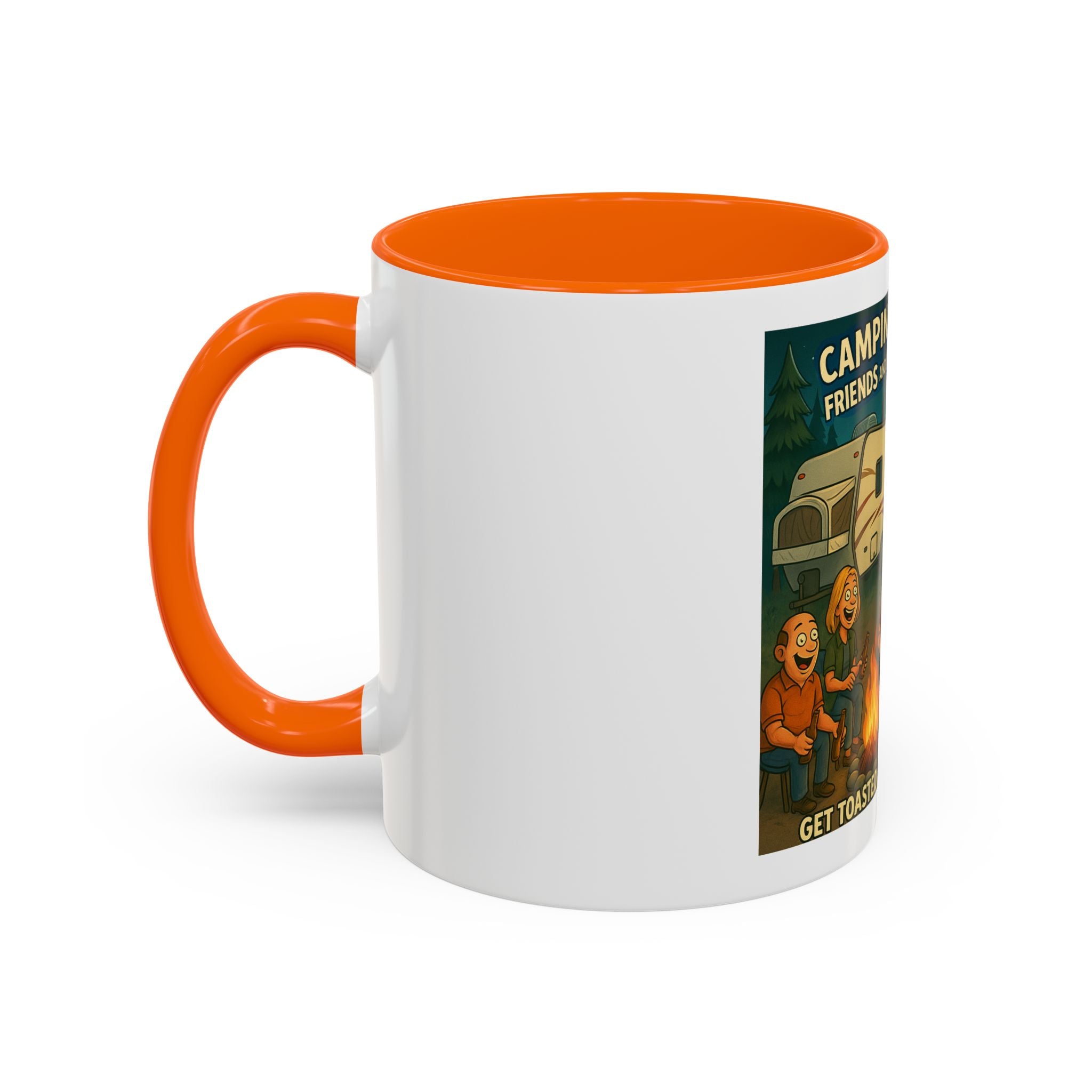 Camping Adventure Coffee Mug, Funny Mug for Campers, Get Toasted at the Same Time, Outdoor Gift, Nature Lover, Camping Decor
