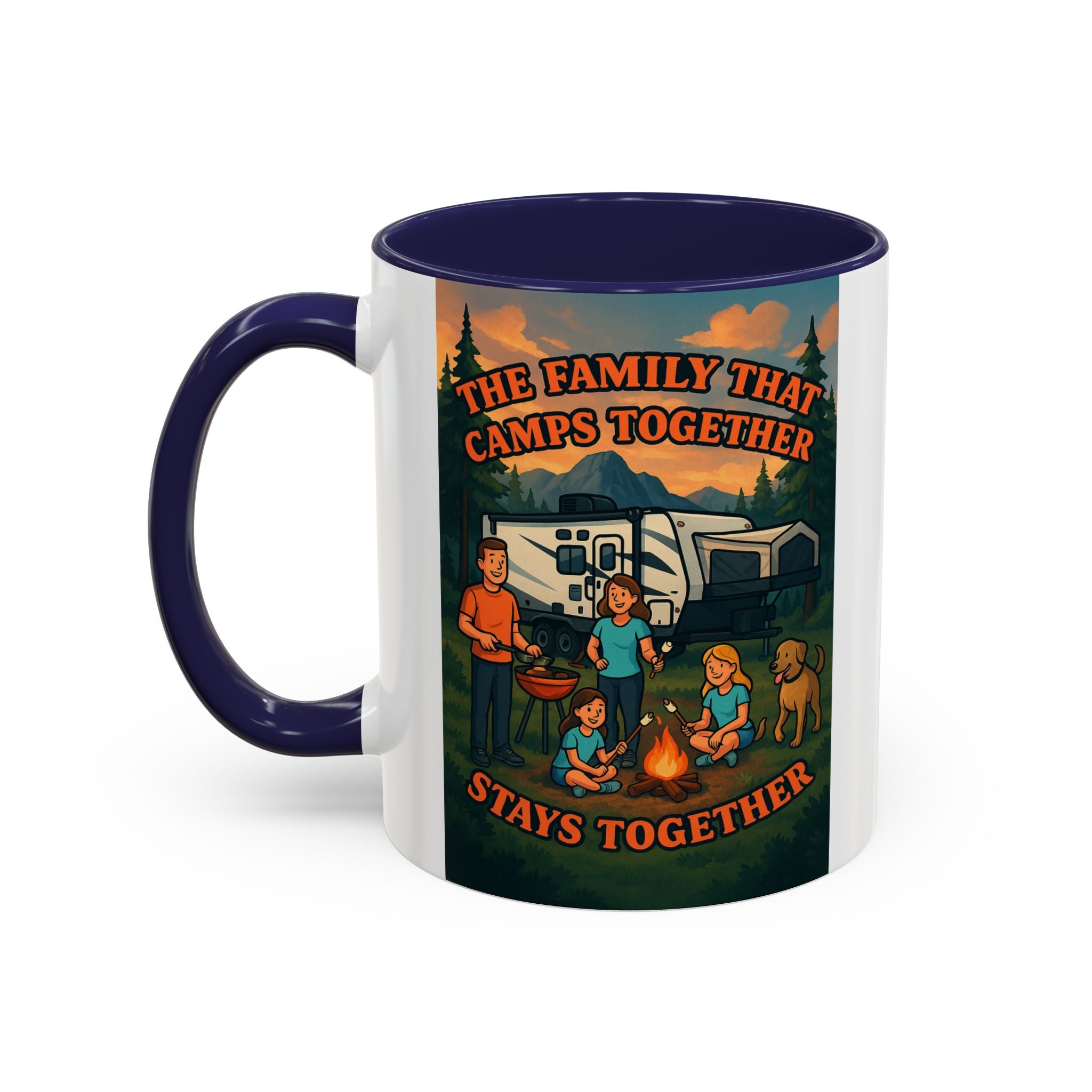 Camping Family Coffee Mug - Adventure, Nature, Family Time, Outdoor Enthusiasts, Gift for Campers