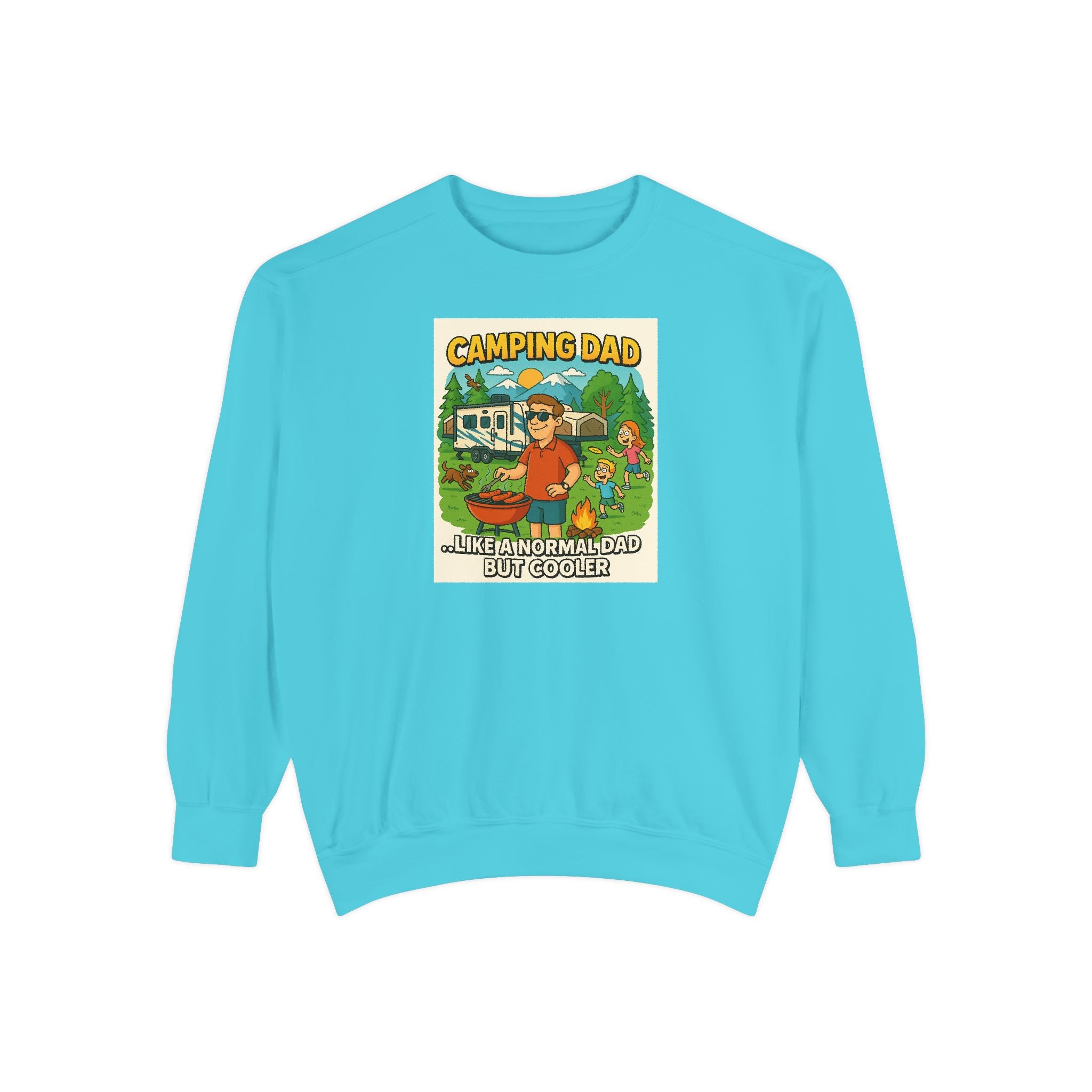 Camping Dad Unisex Garment-Dyed Sweatshirt
