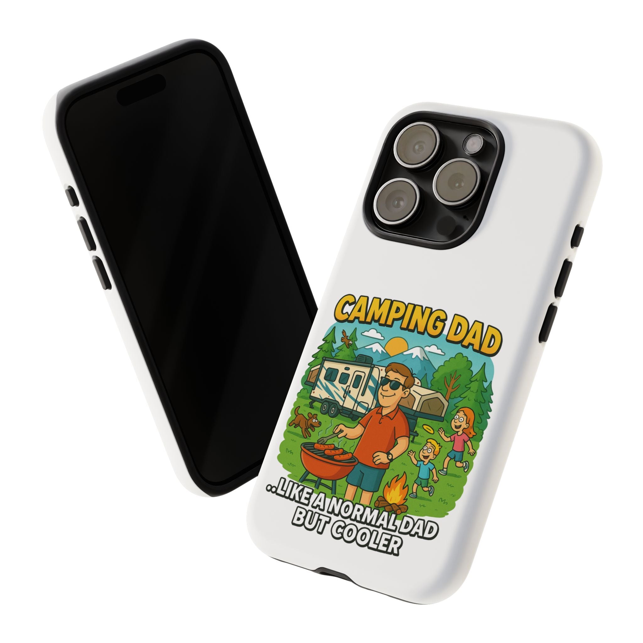 Camping Dad Phone Case - Unique Tough Cover for Outdoor Dads