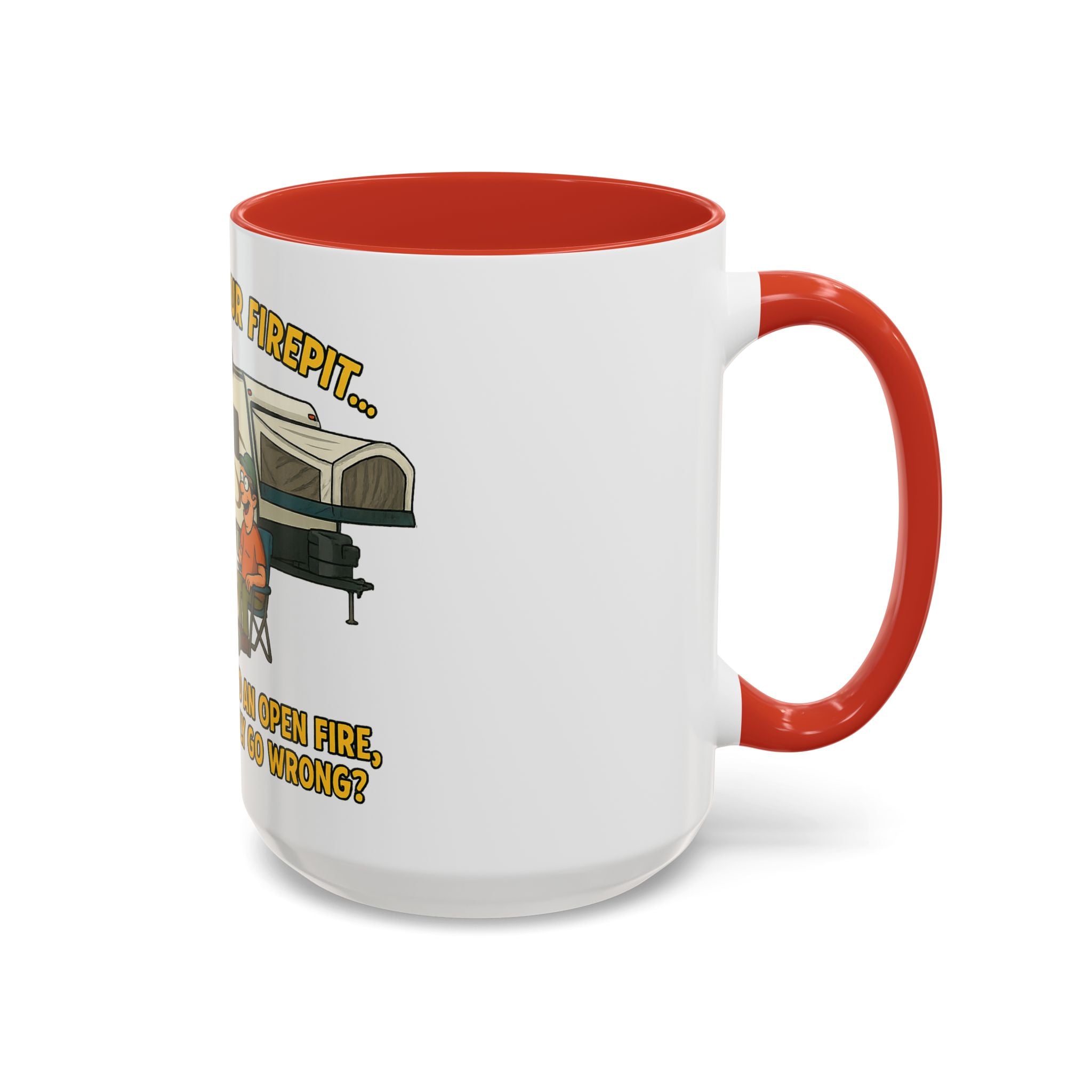 Cozy Firepit Mug | Ideal for Camping Lovers, Humorous Coffee Gifts, Outdoor Gatherings, Funny Kitchen Decor, Welcome Party Accessories