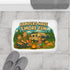 Camping Bath Mat - Fun Campers Design, Outdoor Decor, S'mores Lovers Gift, Bathroom Accessory, Family Camping Theme