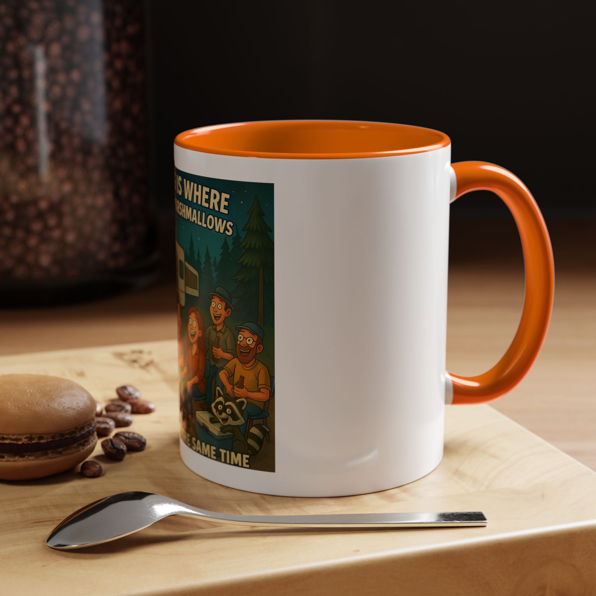 Camping Adventure Coffee Mug, Funny Mug for Campers, Get Toasted at the Same Time, Outdoor Gift, Nature Lover, Camping Decor
