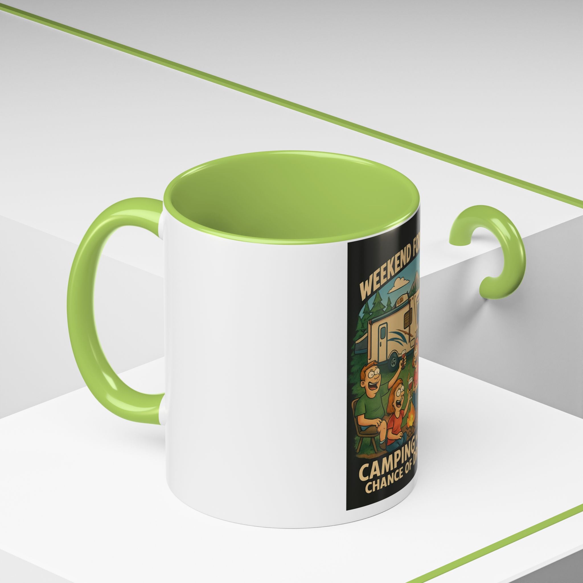 Camping Forecast Coffee Mug | Outdoor Adventure Gift | Funny Camper Mug | Gift for Campers | Camping Enthusiast Decor