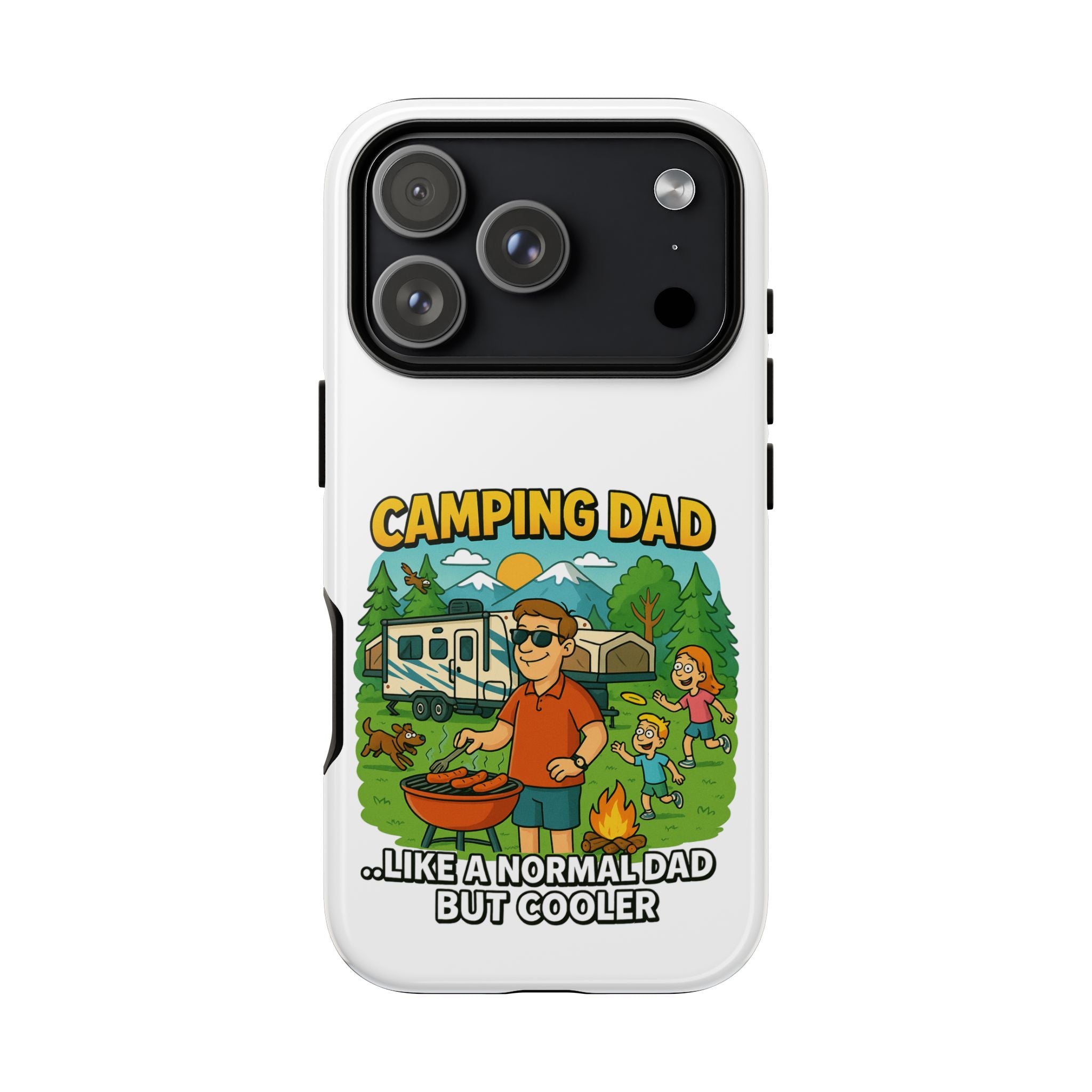 Camping Dad Phone Case - Unique Tough Cover for Outdoor Dads