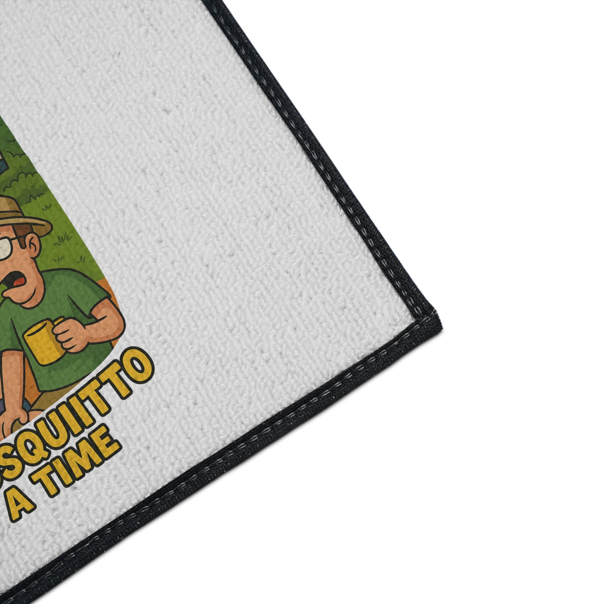 Retro Themed Heavy Duty Floor Mat - 'Donating Blood One Mosquito at a Time', Home Decor, Outdoor Rug, Kitchen Mat, Fun Gift, Camping [...]