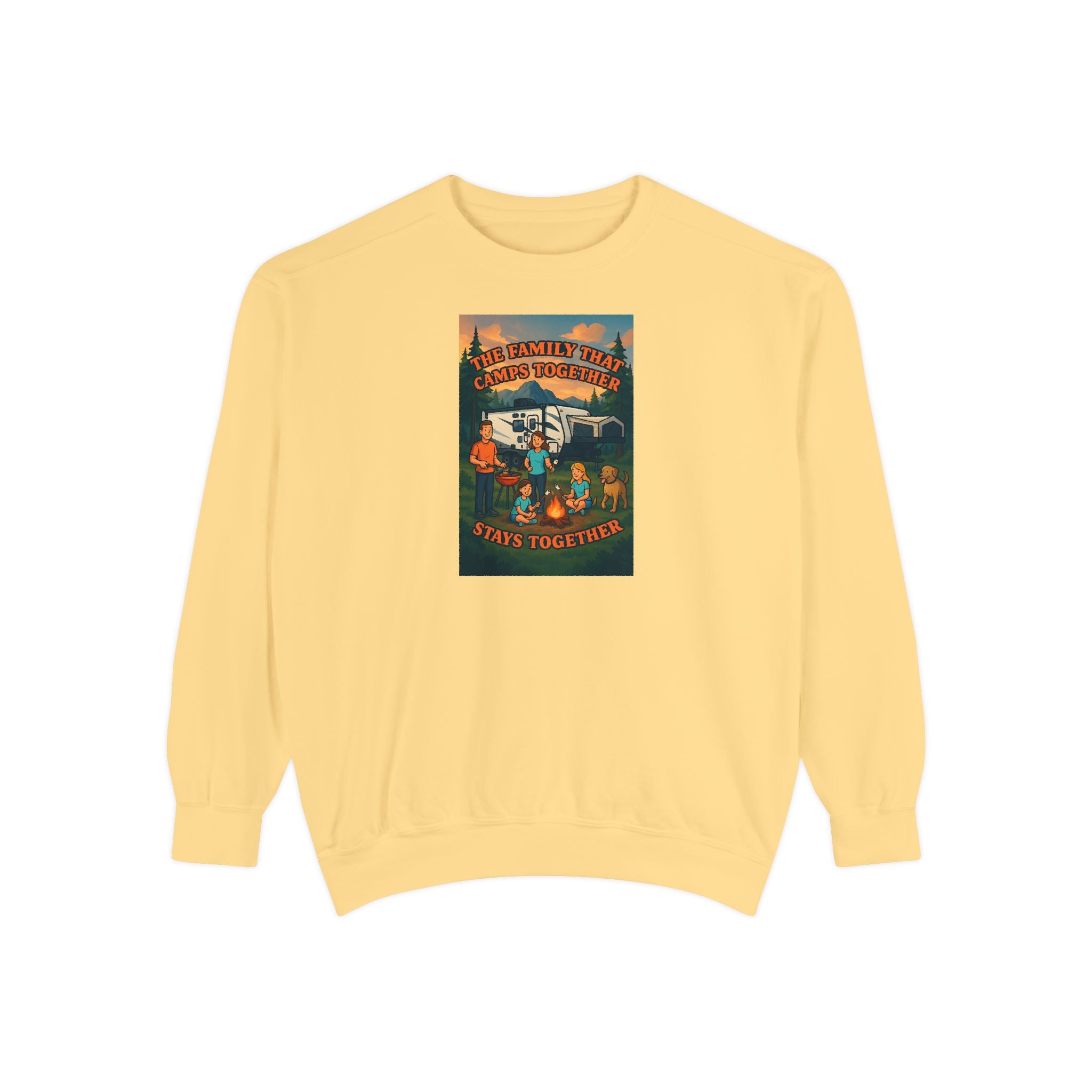 Cozy Unisex Garment-Dyed Sweatshirt with Retro Design, Perfect for Relaxing, Gift for Friends, Casual Wear, Fall Fashion, Warm Layer