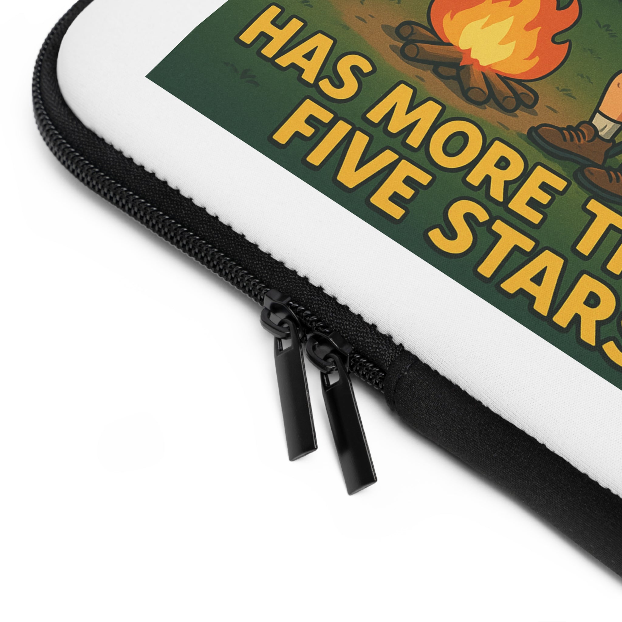 Camping-Themed Laptop Sleeve, Great for Outdoor Lovers, Travel Gift, Eco-Friendly, Tech Accessory
