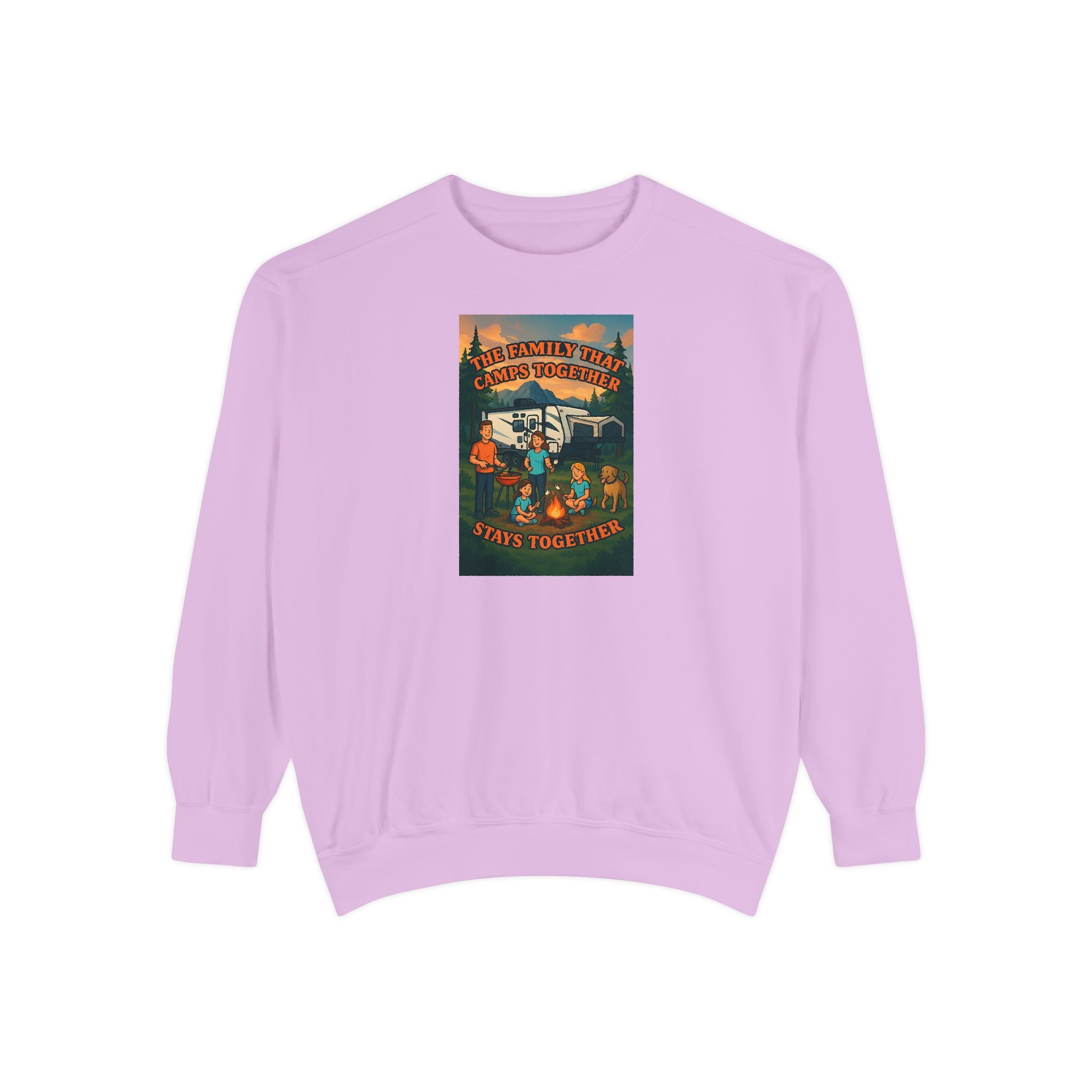 Cozy Unisex Garment-Dyed Sweatshirt with Retro Design, Perfect for Relaxing, Gift for Friends, Casual Wear, Fall Fashion, Warm Layer
