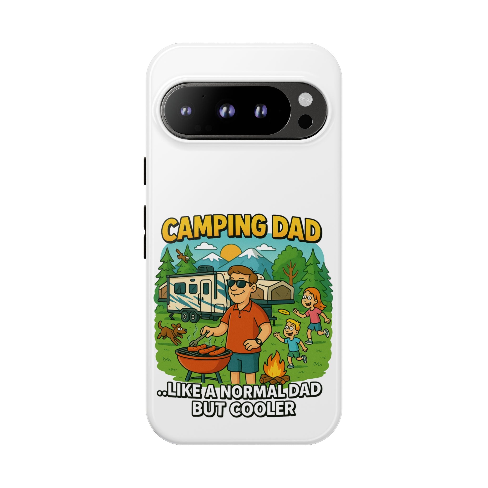 Camping Dad Phone Case - Unique Tough Cover for Outdoor Dads