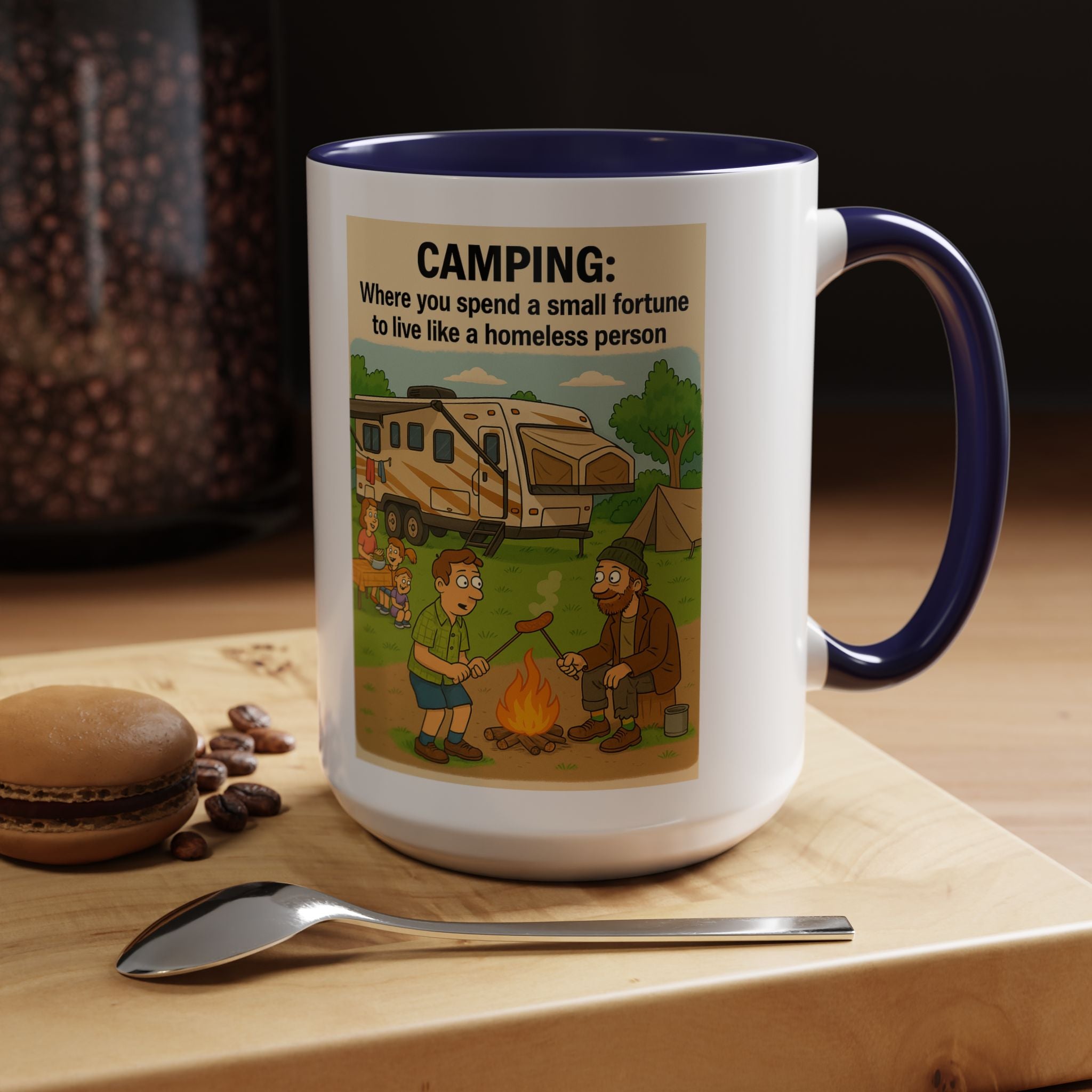 Camping Humor Coffee Mug, Hilarious Campfire Gift, Funny Mug for Outdoors Lovers, Adventure Lover's Coffee Cup, Unique Camping Present