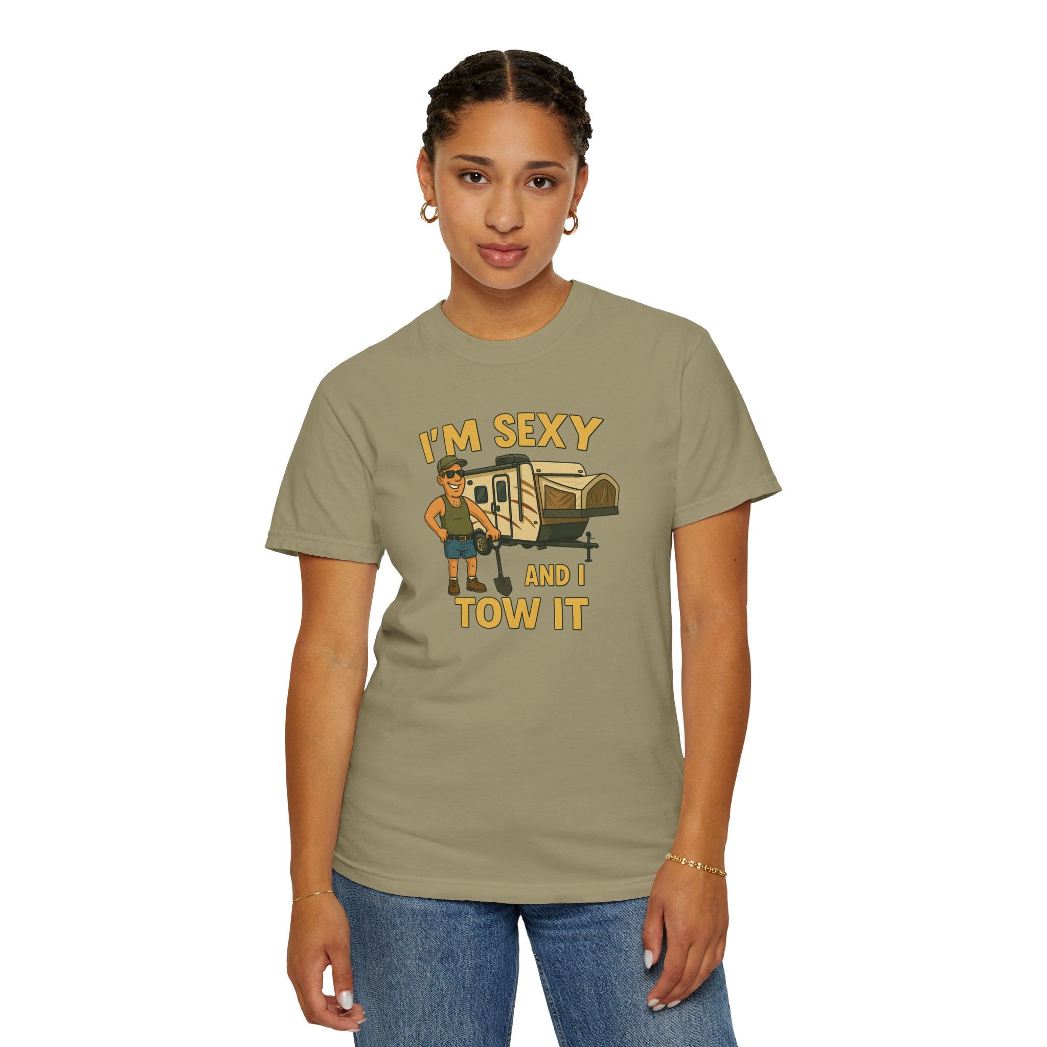 Playful Camping T-Shirt, I'm Sexy and I Tow It Tee, Unisex Outdoor Shirt, Funny Gift for RV Lovers, Travel T-Shirt, Casual Summer Wear