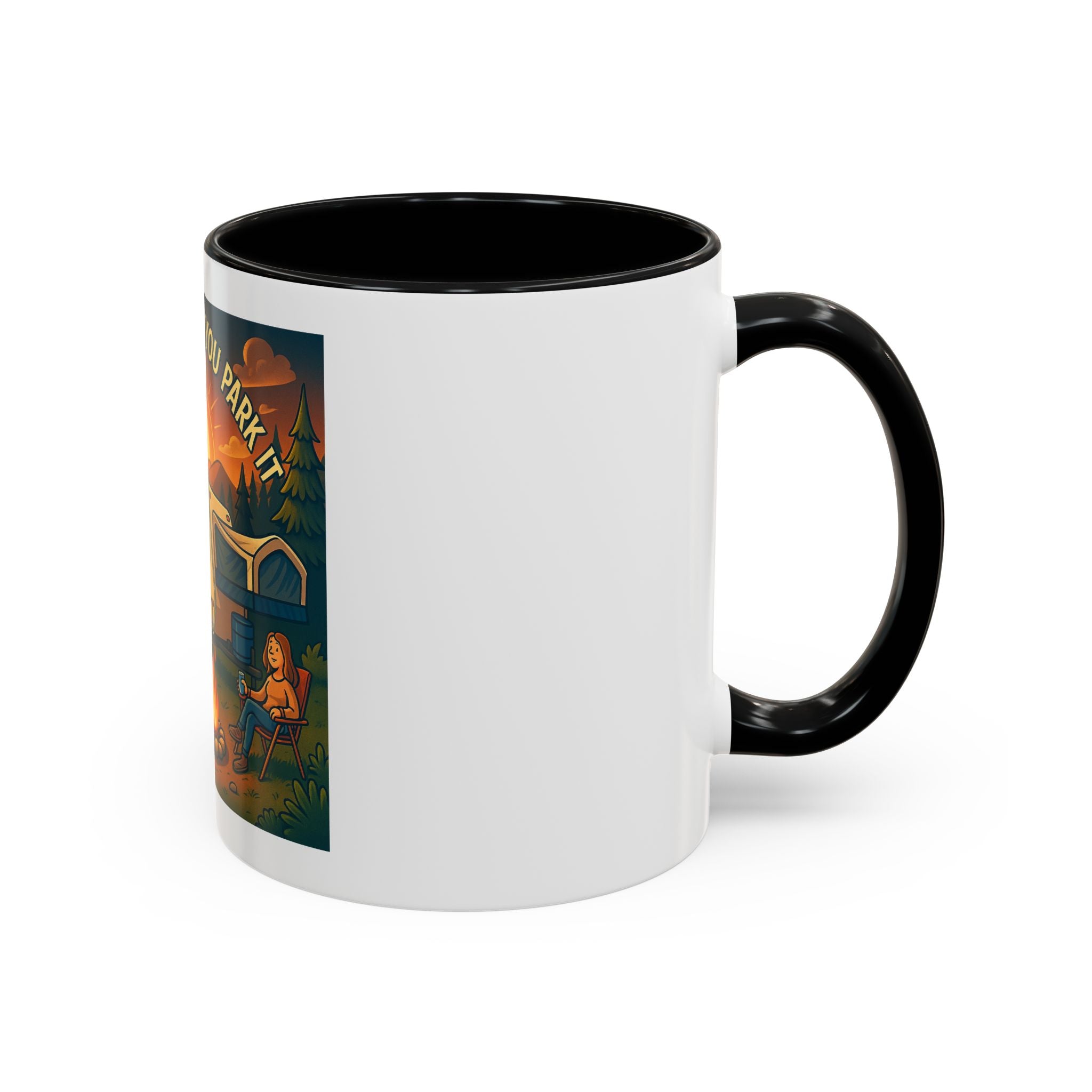 Camping Coffee Mug, Home is Where You Park It, RV Life Mug, Adventure Gift, Outdoor Enthusiast Drinkware