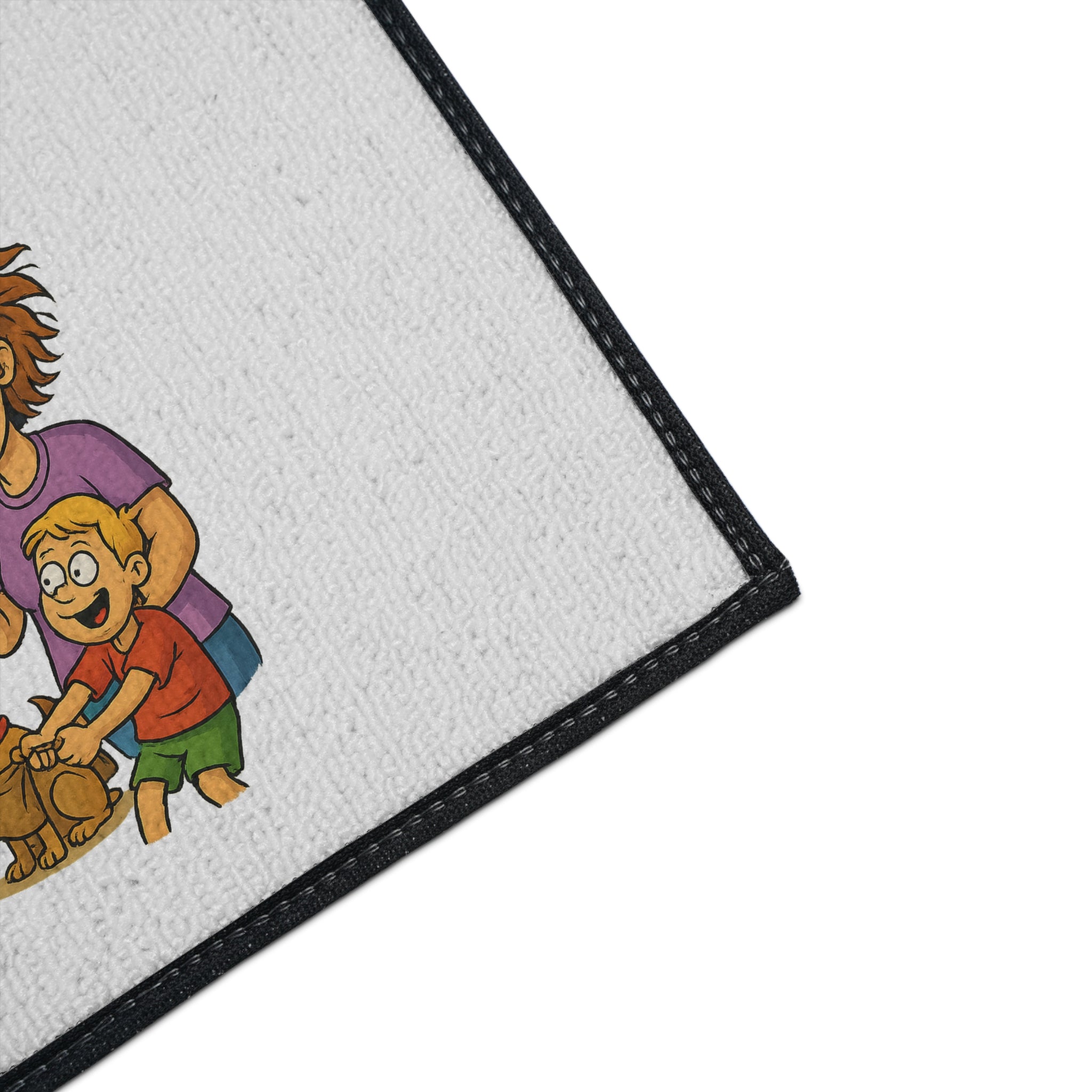 Camp Hair Don't Care Mat | Heavy Duty Floor Mat for Home, RV, Camping, Outdoor Decor, Fun Family Gift