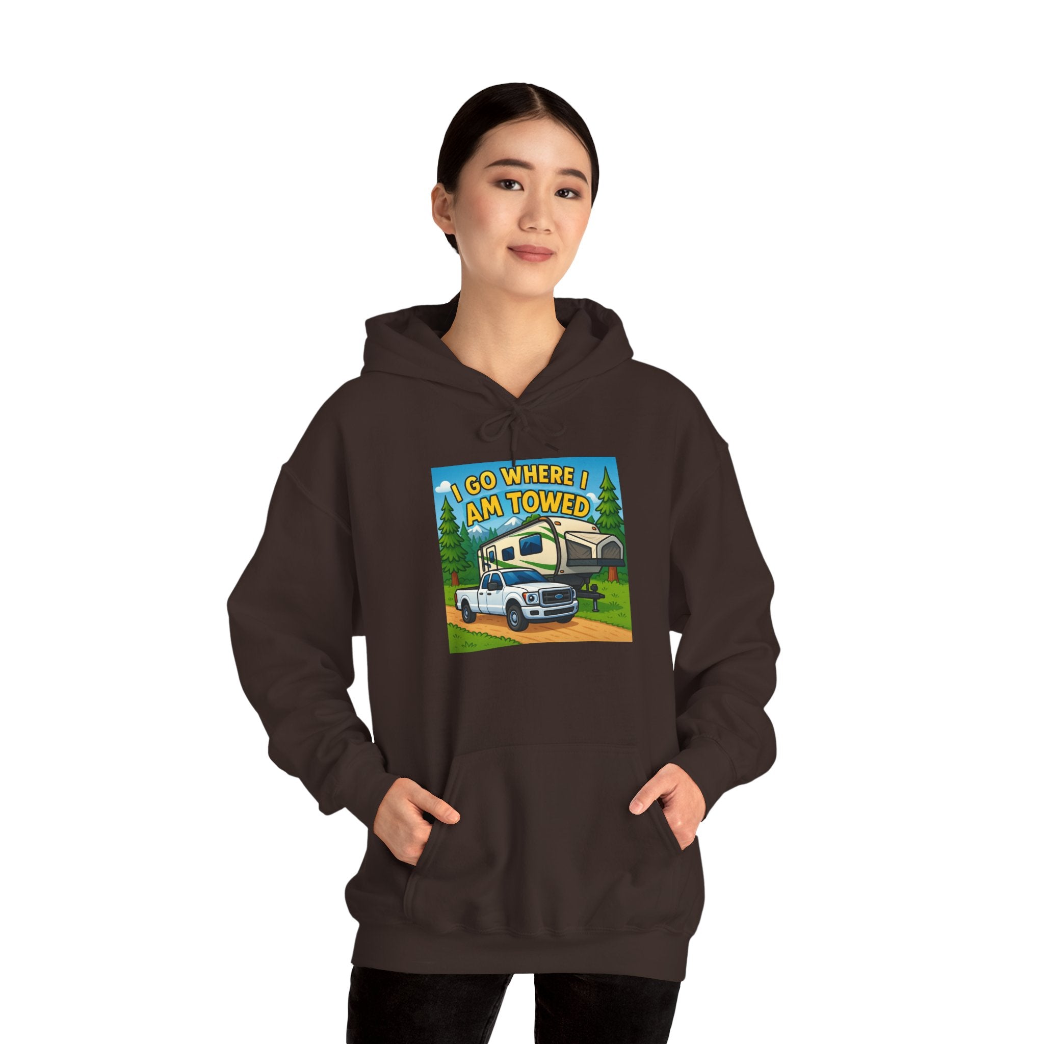 Adventure-Themed Hooded Sweatshirt - Perfect for Travel Enthusiasts, Camper Gifts, Cozy Outings, Outdoor Activities, Road Trip Essentials