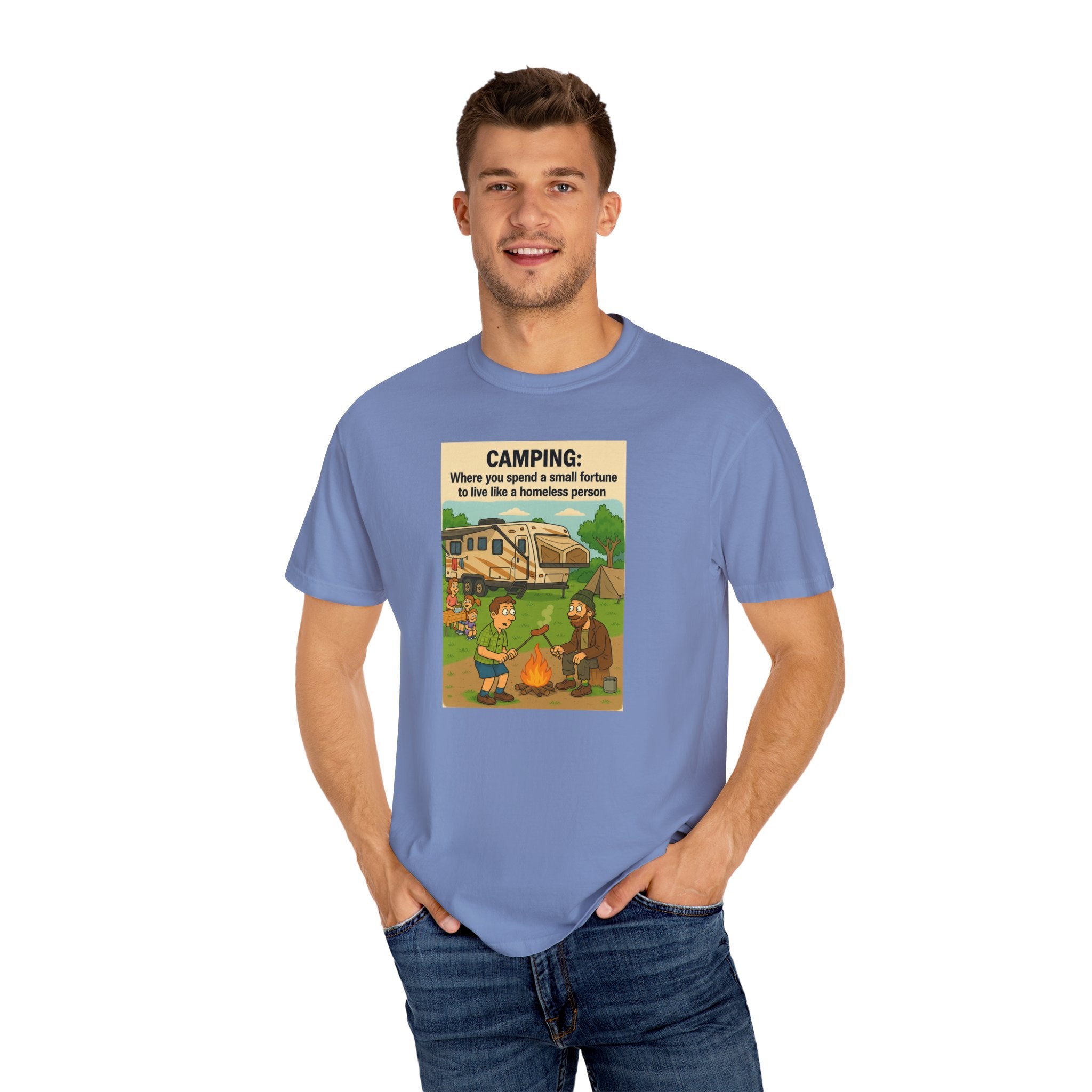 Camping Humor T-Shirt, Unisex Graphic Tee, Adventure Gift, Outdoor Lover Apparel, Funny Camping Shirt