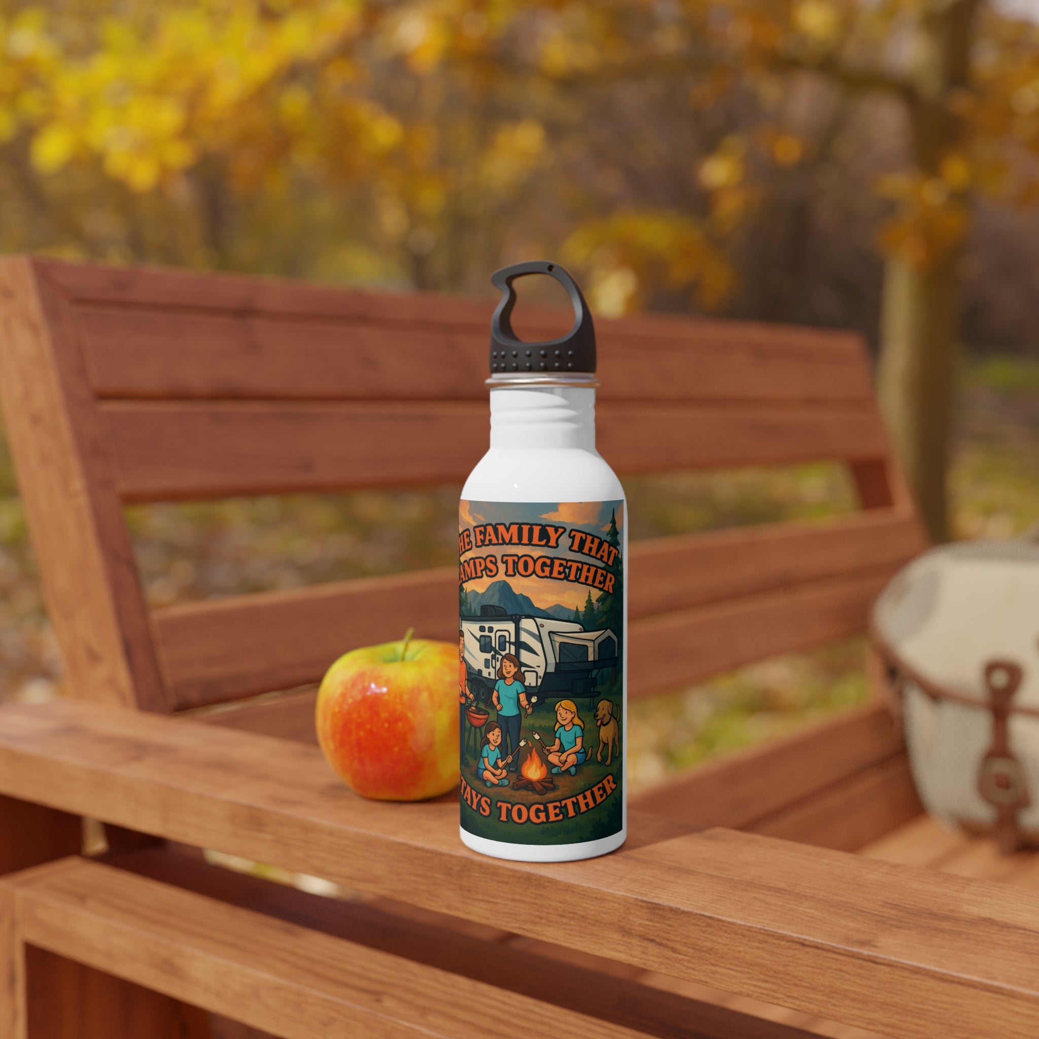 Family Camping Stainless Steel Water Bottle, Outdoor Adventure Hydration, Gift for Campers, Family Reunion, Travel Mugs