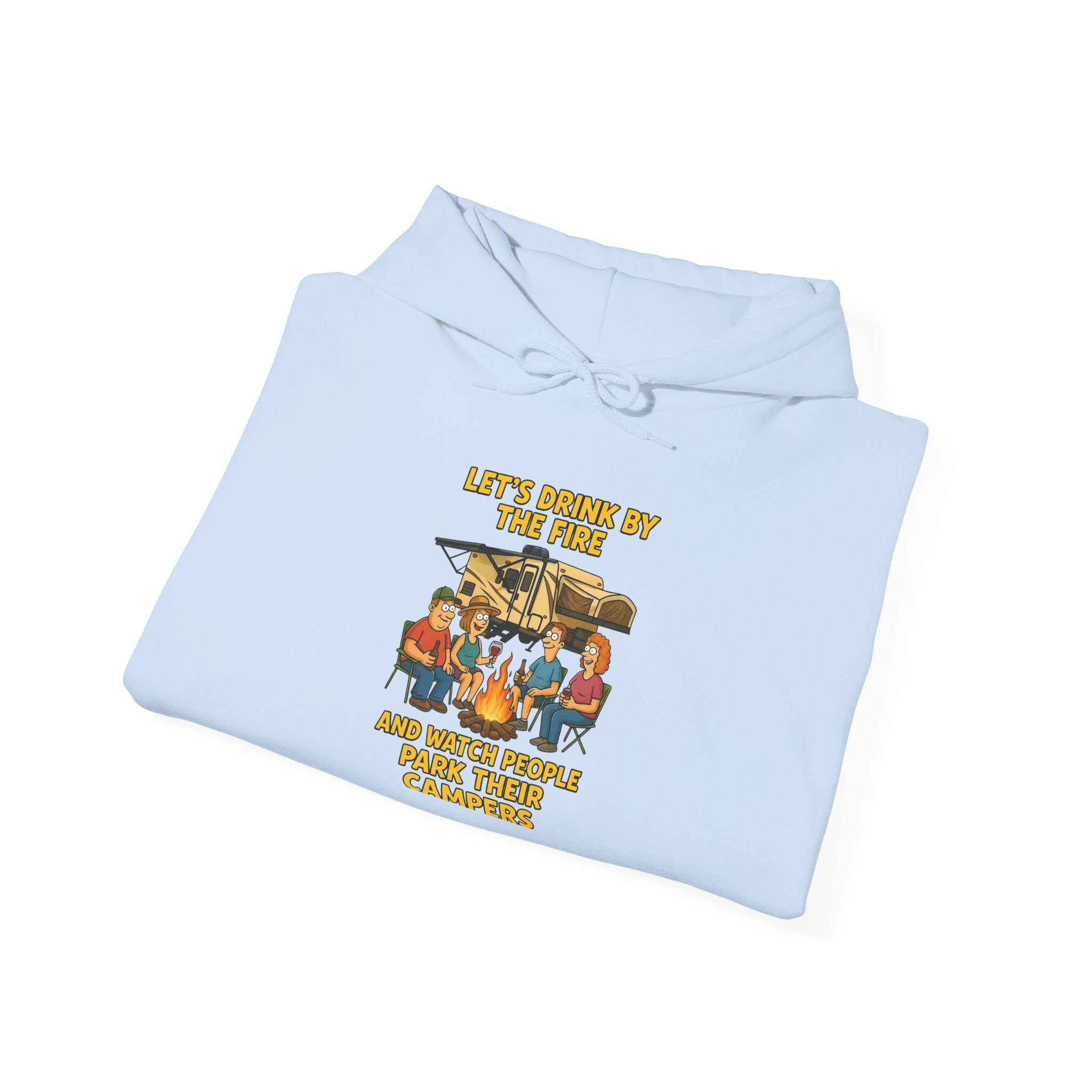 Cozy Family Gathering Hoodie - Let's Make Memories by the Fire, Family, Friends, Campfire, Gift, Holiday