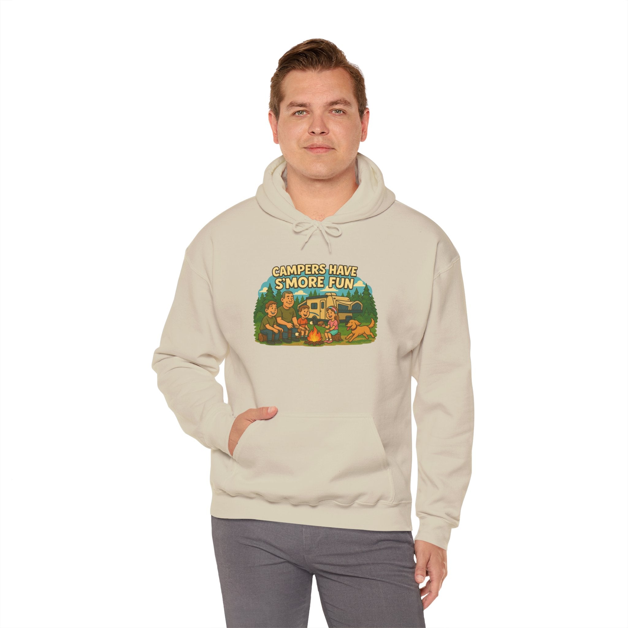 Campfire Vibes Hoodie - Perfect for Outdoor Lovers, Camping Trips, Nature Adventures, Gift for Campers, Cozy Hooded Sweatshirt