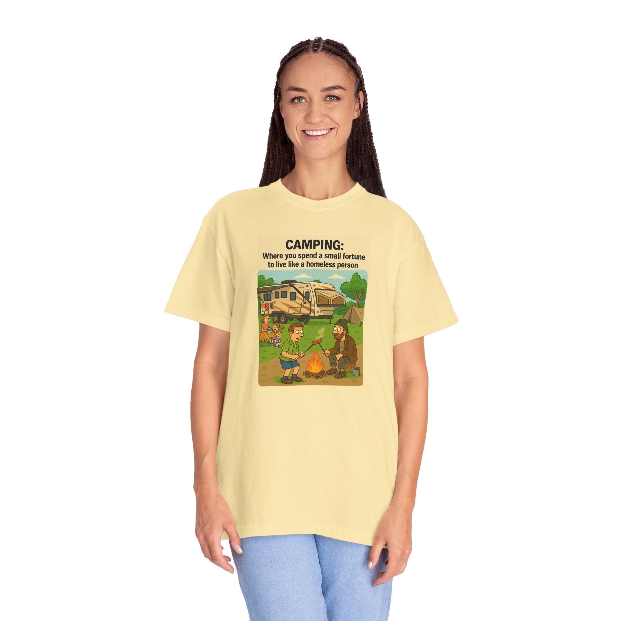 Camping Humor T-Shirt, Unisex Graphic Tee, Adventure Gift, Outdoor Lover Apparel, Funny Camping Shirt