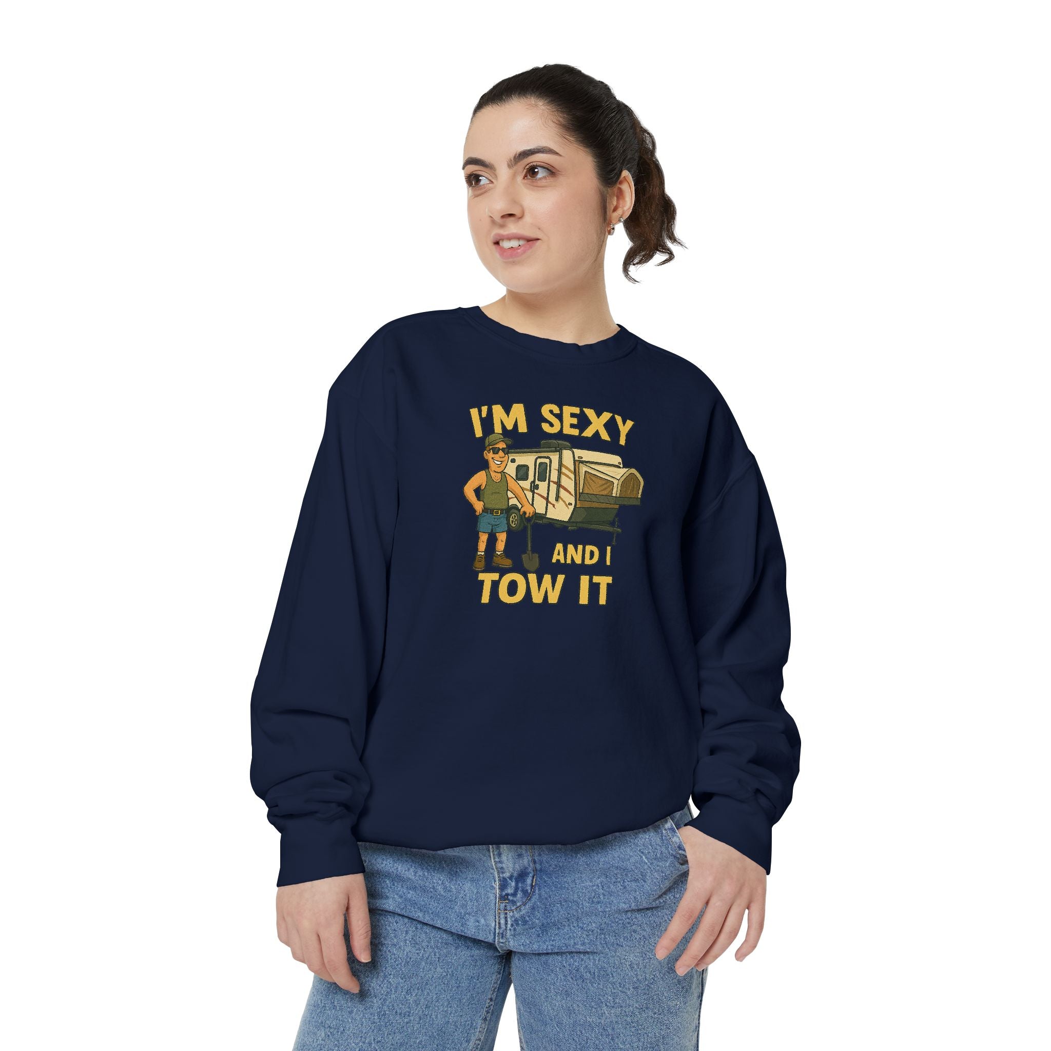 Funny Tow Truck Sweatshirt, Unisex Garment-Dyed Pullover, Casual Gift for Drivers, Trucking Humor Apparel, Cozy Fall Outfit, Perfect [...]