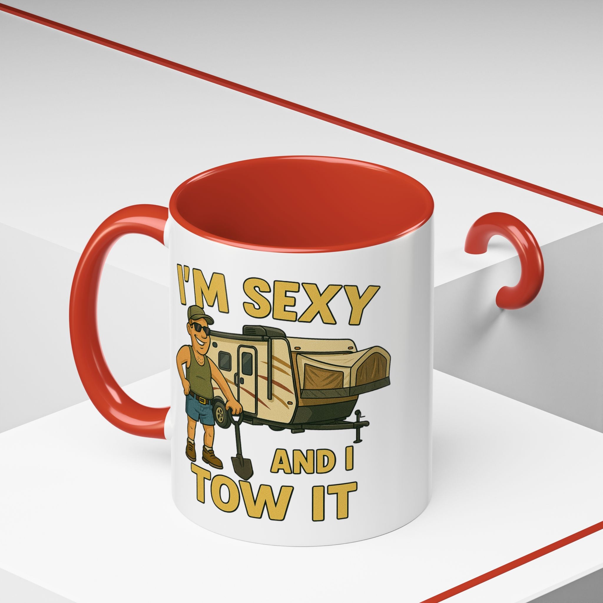 Playful Camping Mug, Funny Coffee Cup, Camper Gift, RV Lover's Accessory, Outdoor Adventure Mug