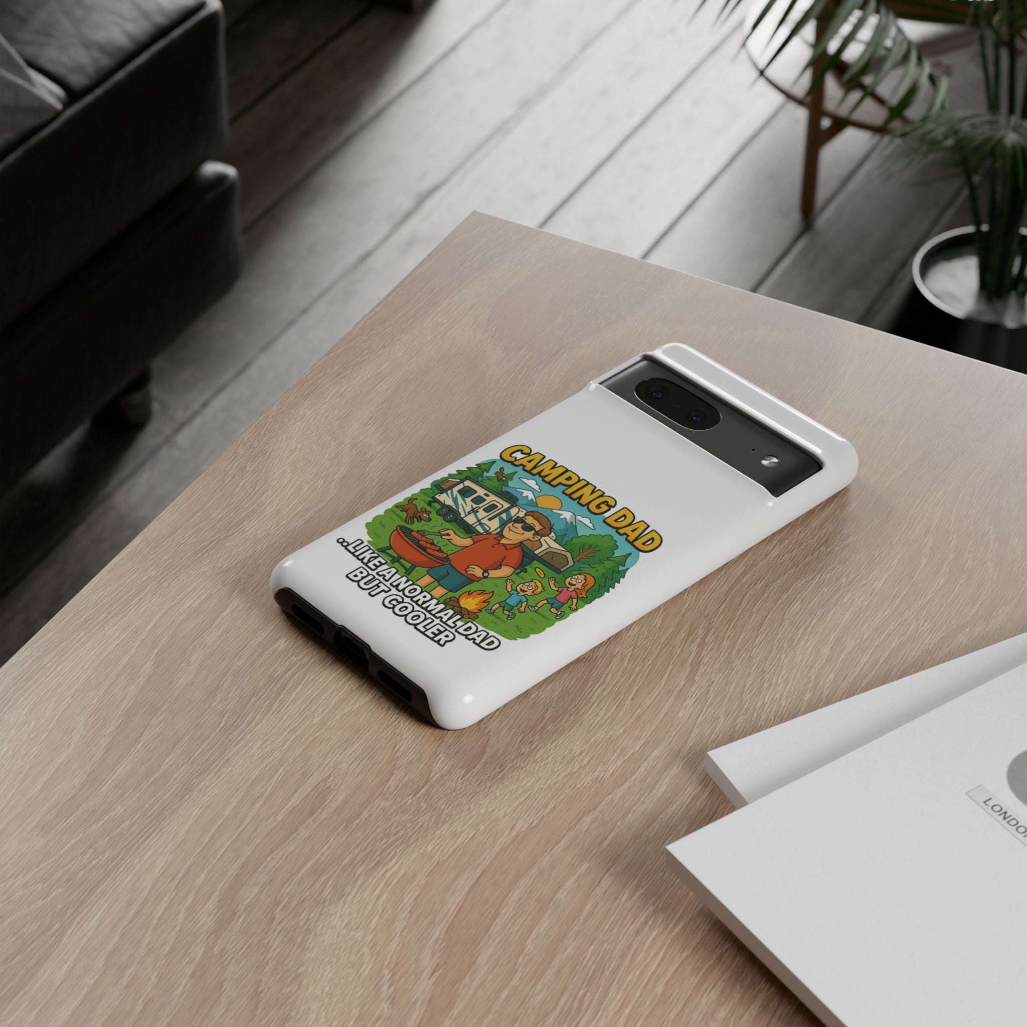 Camping Dad Phone Case - Unique Tough Cover for Outdoor Dads