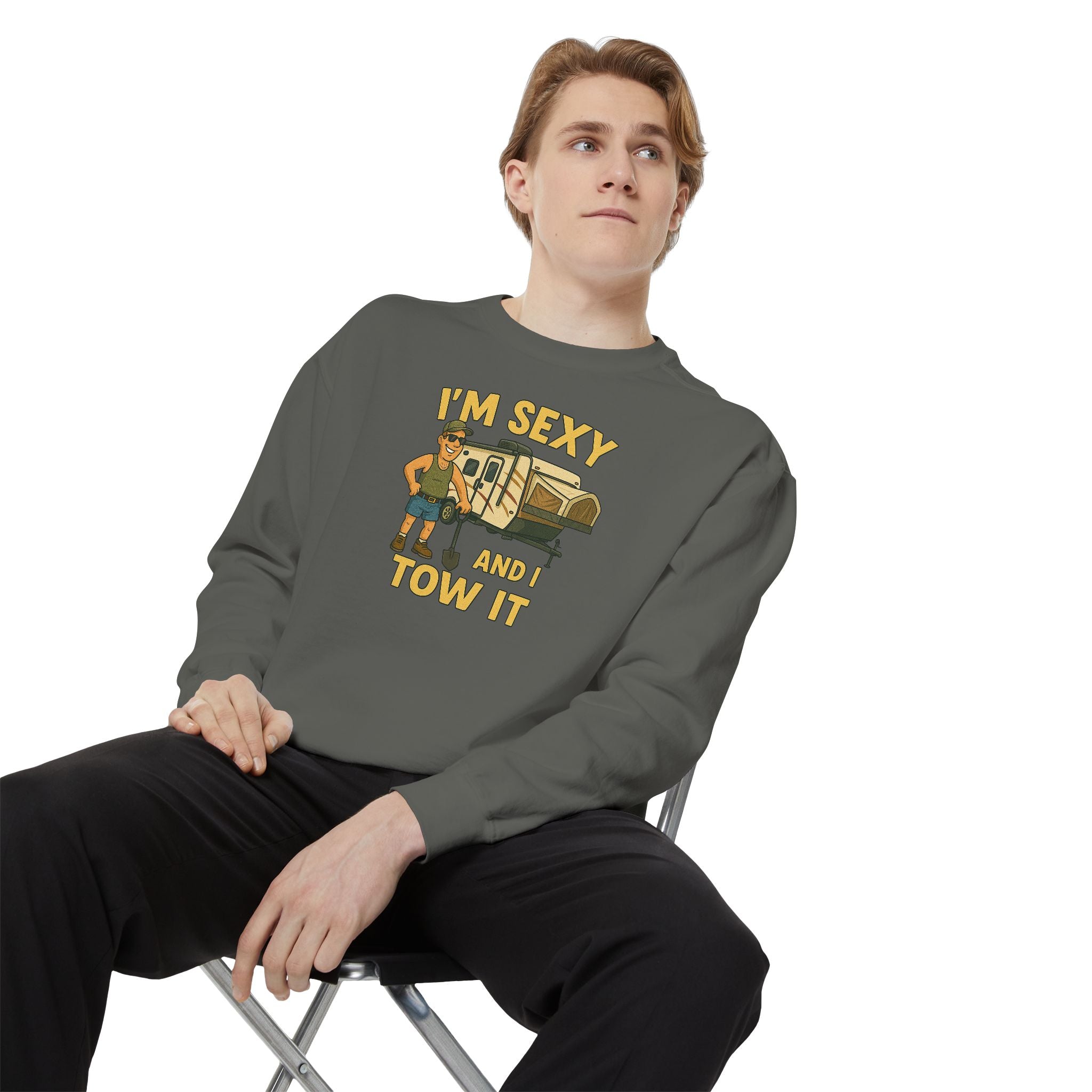 Funny Tow Truck Sweatshirt, Unisex Garment-Dyed Pullover, Casual Gift for Drivers, Trucking Humor Apparel, Cozy Fall Outfit, Perfect [...]
