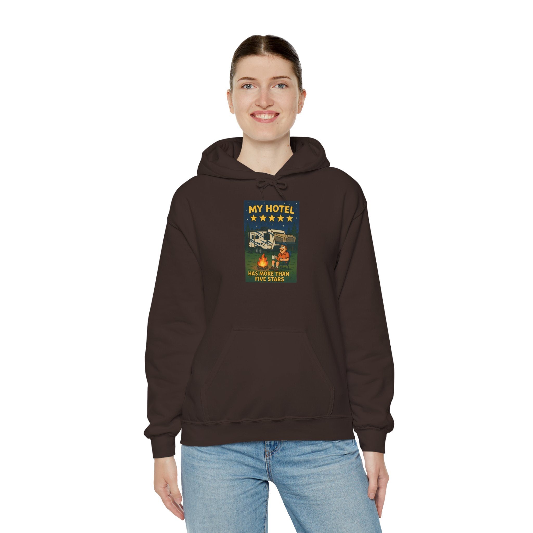 Cozy Camping Hoodie - My Hotel, Outdoor Adventure Apparel, Travel Gift, Nature Lovers Sweatshirt, Camping Gear