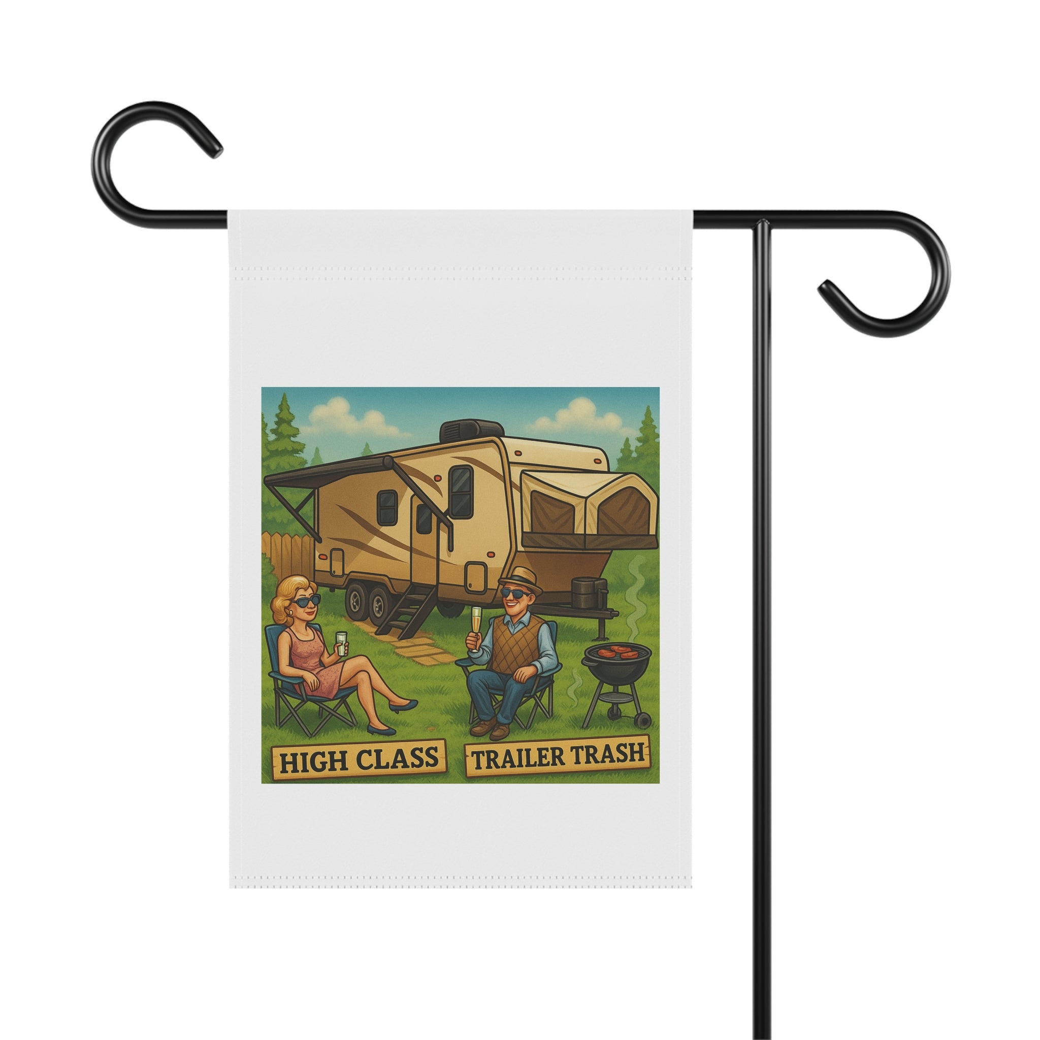 High Class Trailer Trash Garden Banner