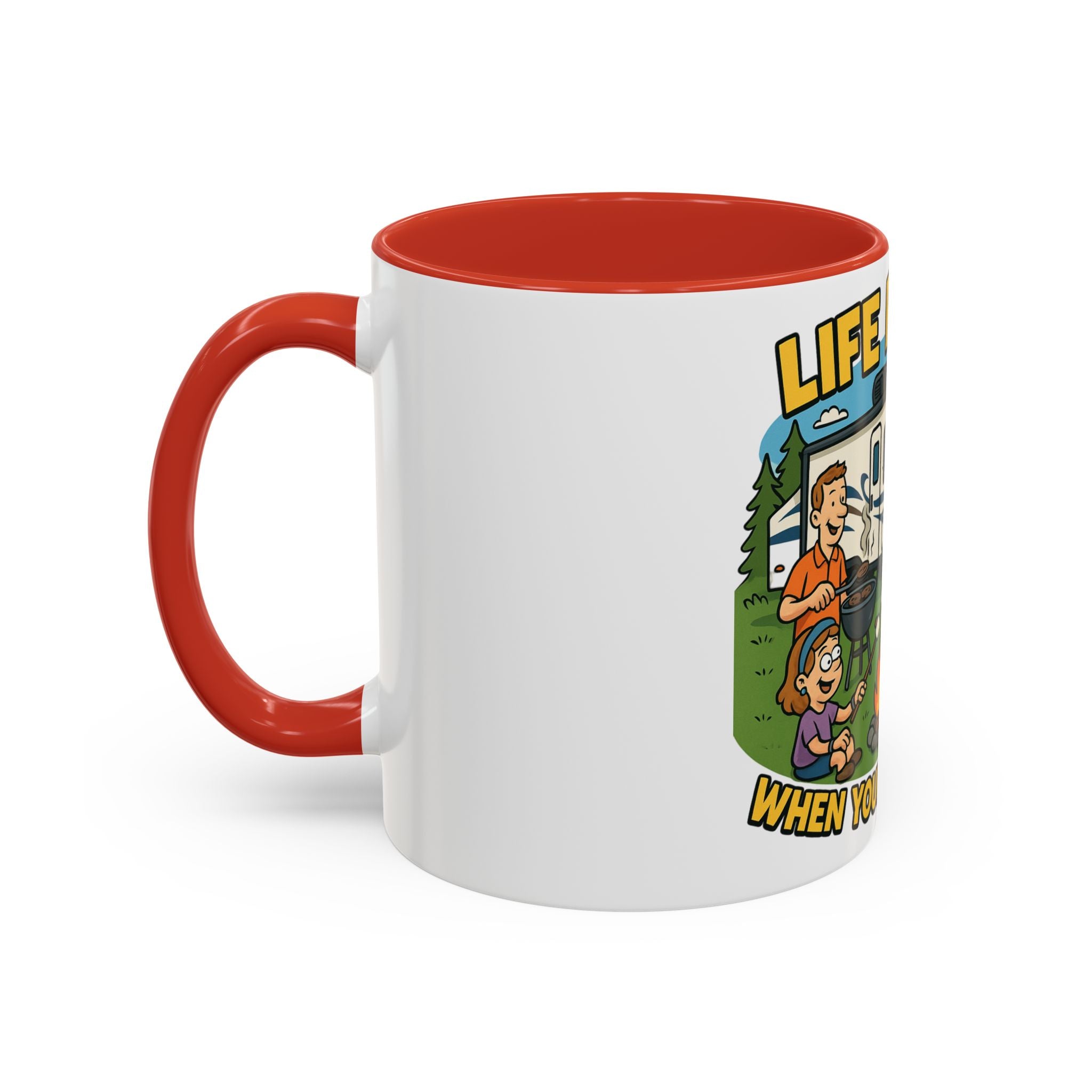 Camping Life Coffee Mug - Adventure Lover Gift, RV Travel Mug, Cozy Campfire Vibes, Perfect for Outdoor Enthusiasts, Gift for Dad