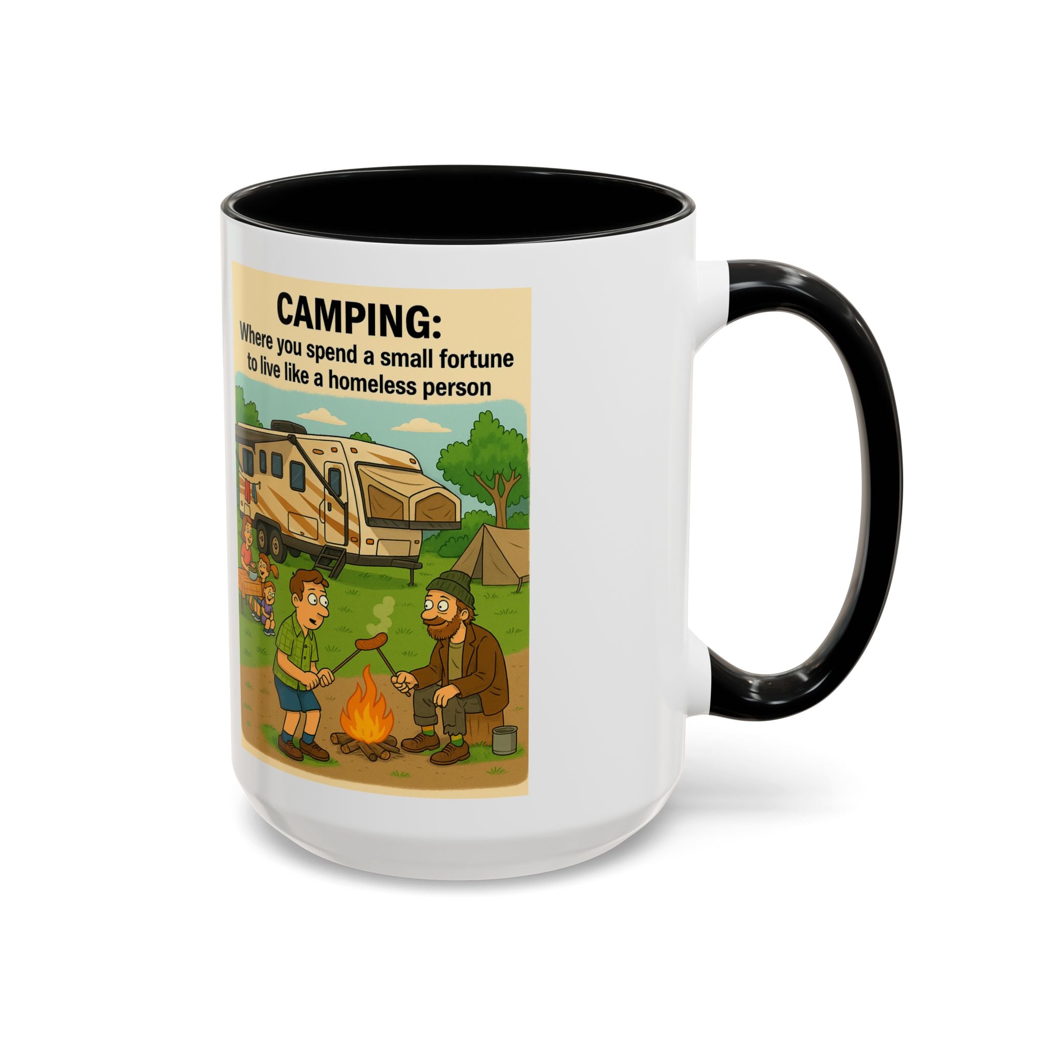 Camping Humor Coffee Mug, Hilarious Campfire Gift, Funny Mug for Outdoors Lovers, Adventure Lover's Coffee Cup, Unique Camping Present
