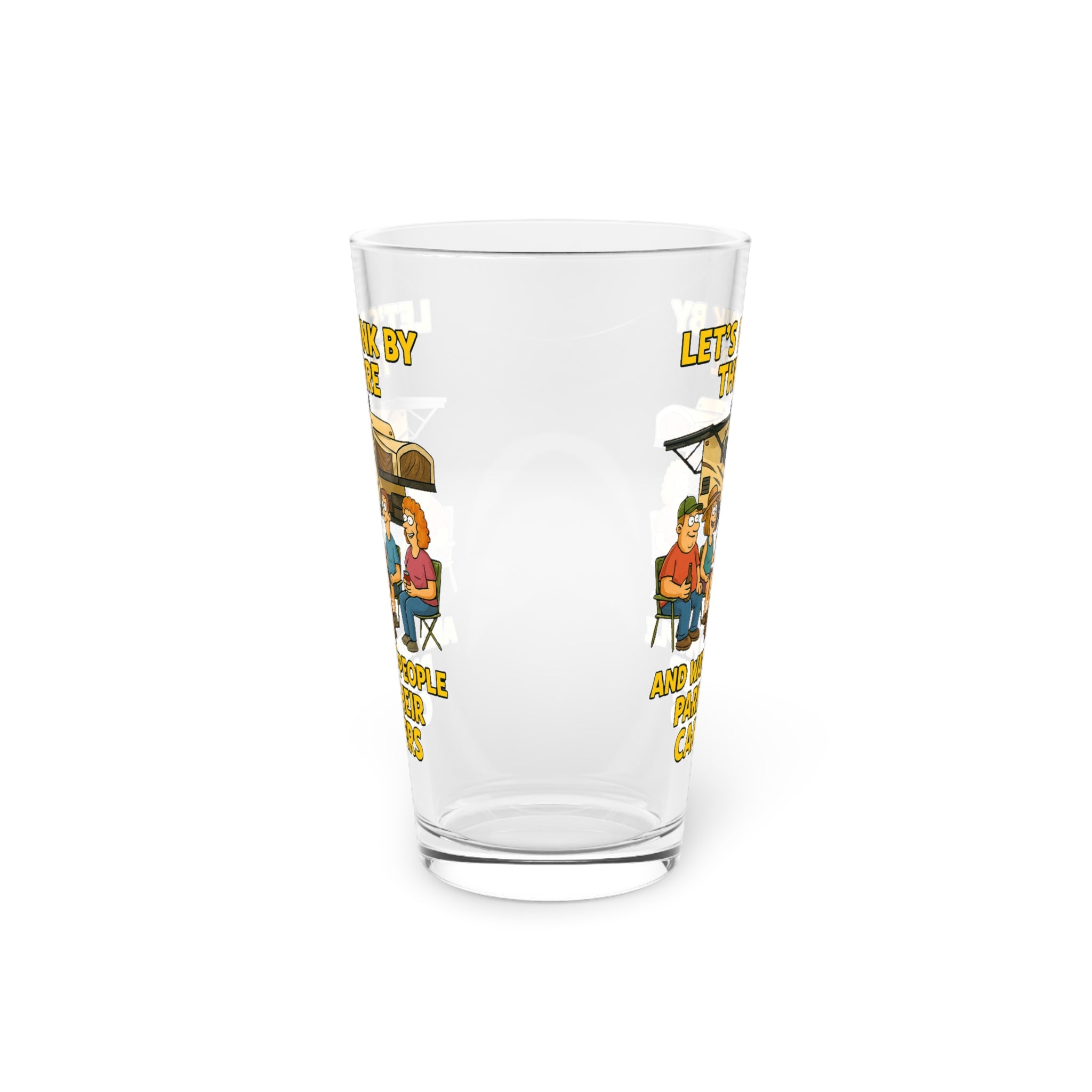 Cozy Camping Pint Glass - Fun Outdoor Drinkware for Campers, BBQ Gatherings, Summer Parties, Father's Day Gifts, Unique Housewarming, [...]