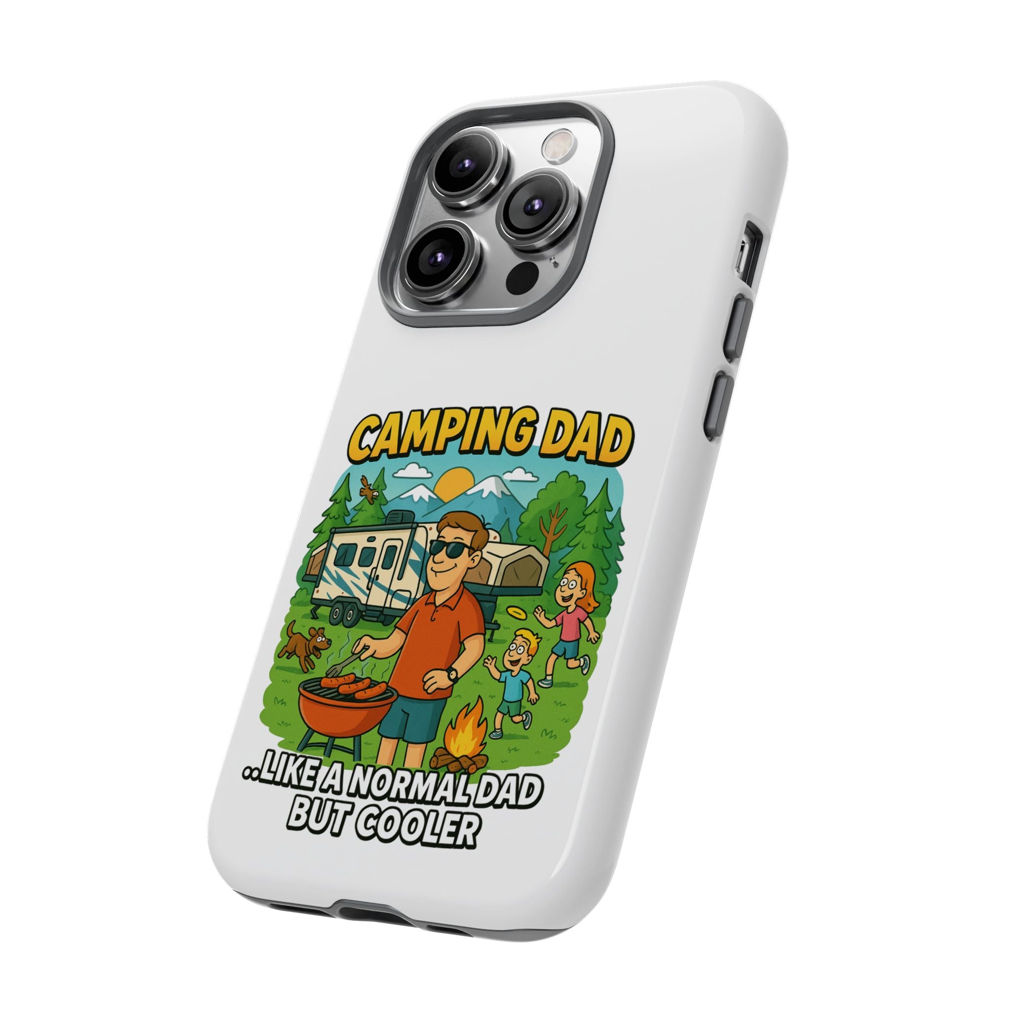 Camping Dad Phone Case - Unique Tough Cover for Outdoor Dads