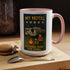 Camping-Themed Accent Coffee Mug | Perfect for RV Lovers, Campers, Travelers, Cozy Nights, Outdoor Adventures, Unique Gift Ideas