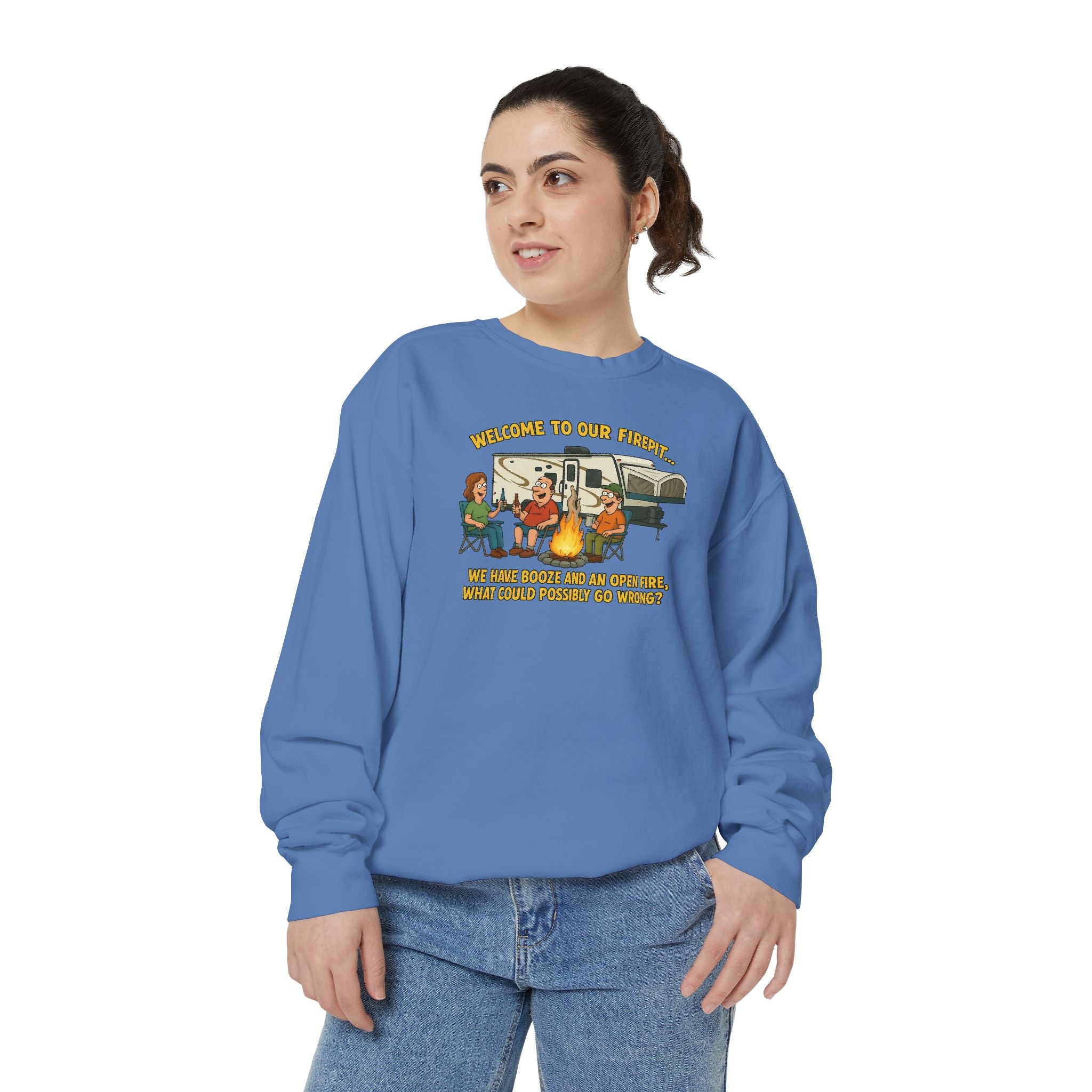 Welcome to Our Family Sweatshirt, Cozy Unisex Top, Family Gathering Apparel, Fun Gift for Friends, Casual Wear for All Occasions