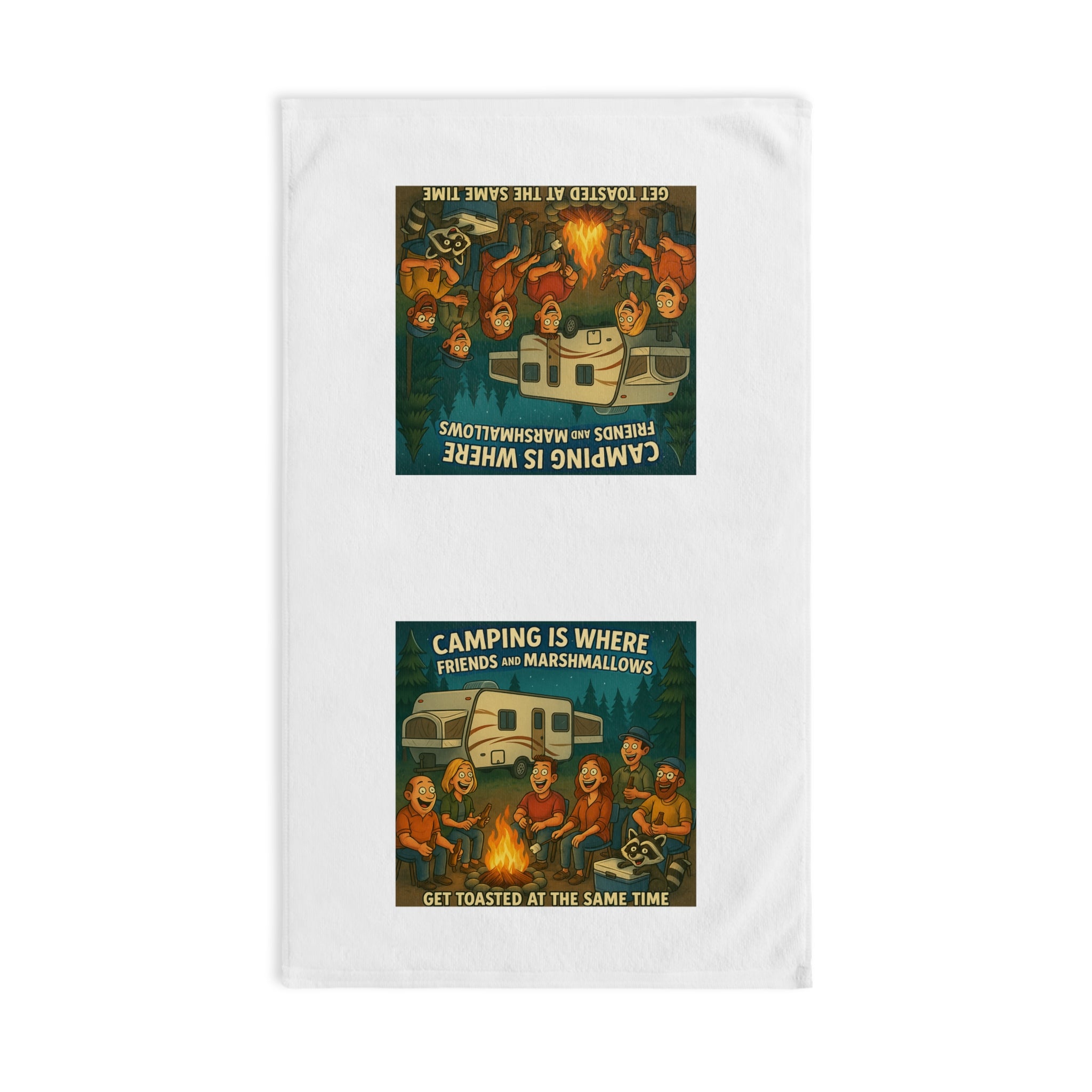 Camping Themed Hand Towel - Perfect for Campers, Outdoor Enthusiasts, & Gifts for Adventurers | Cute Kitchen Towel, Fun Camping Decor, [...]