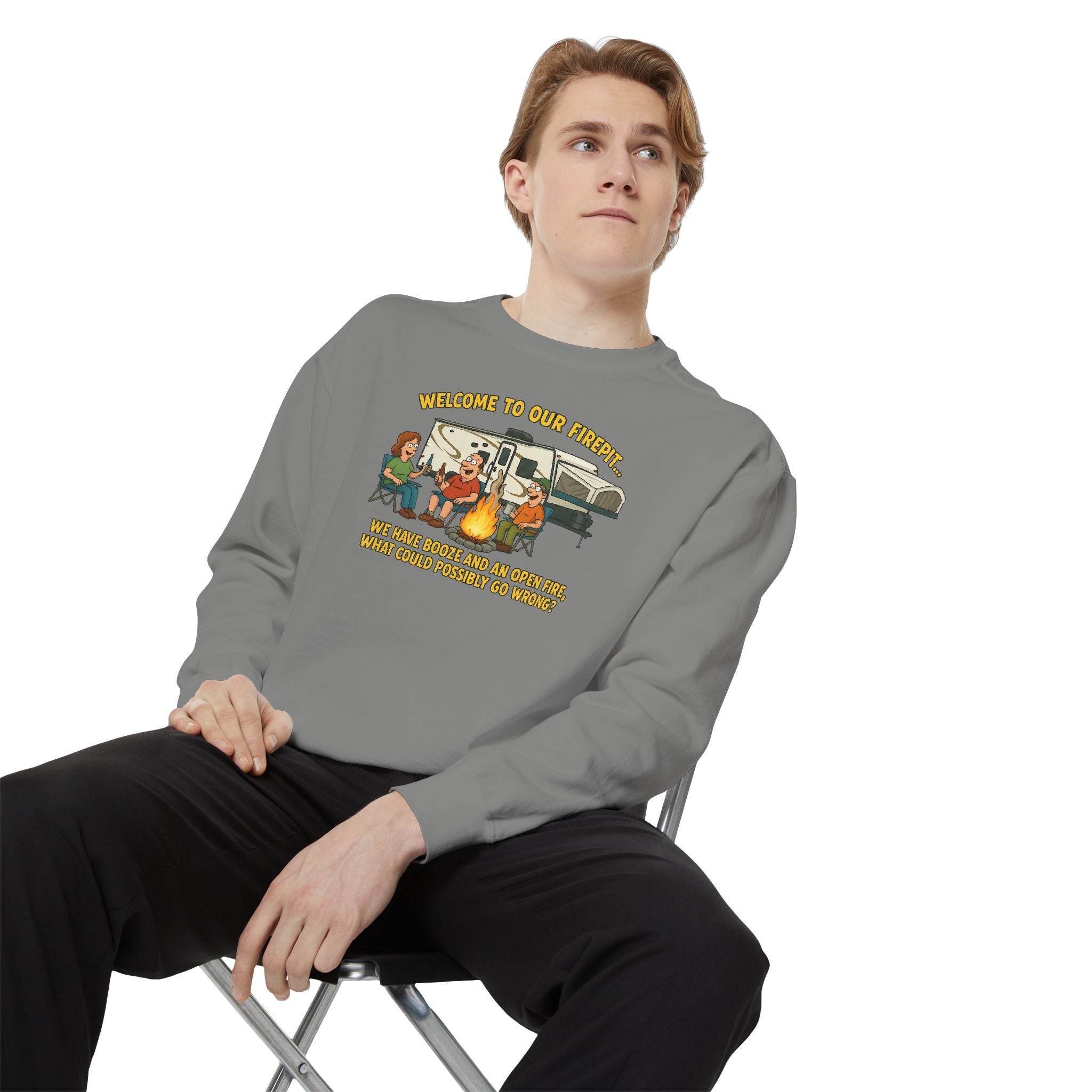 Welcome to Our Family Sweatshirt, Cozy Unisex Top, Family Gathering Apparel, Fun Gift for Friends, Casual Wear for All Occasions