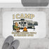 Funny Camping Bath Mat - "I Camp Because Punching People is Frowned Upon"